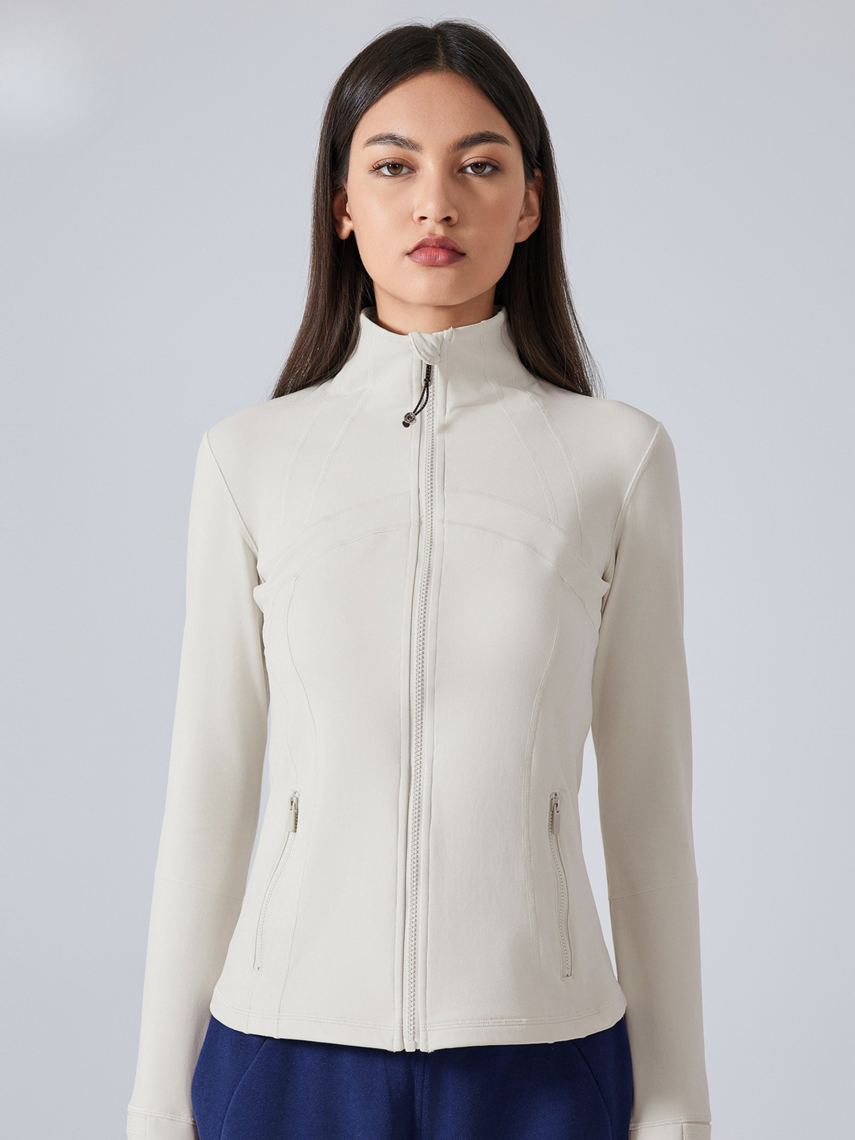 MesaPeak - Women's Fleece-Lined Slim-Fit Yoga Jacket with Thumbholes GONGGAR SPORTS