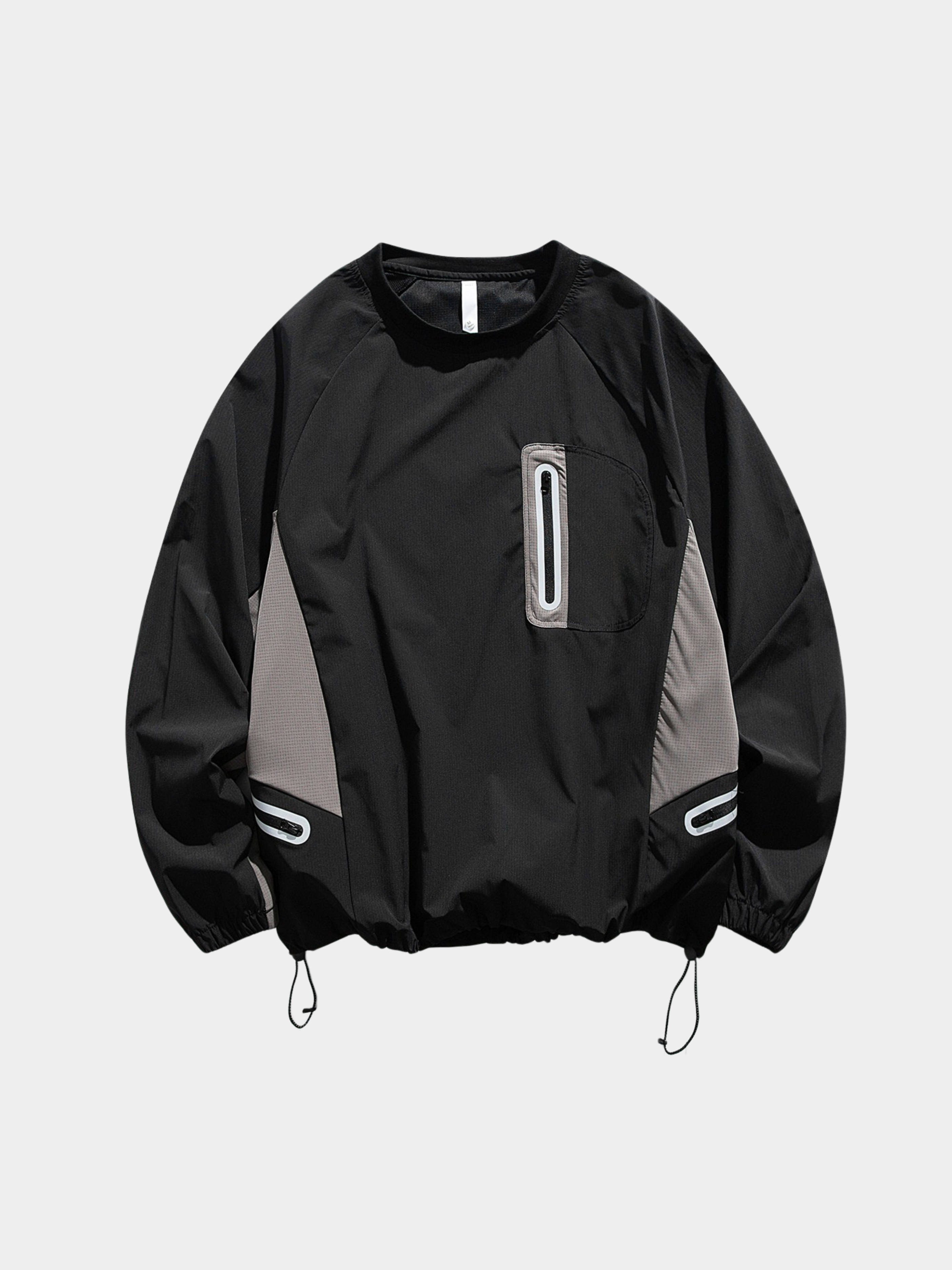 Mistral - Water-Repellent Reflective Zipper Long-Sleeve T-Shirt