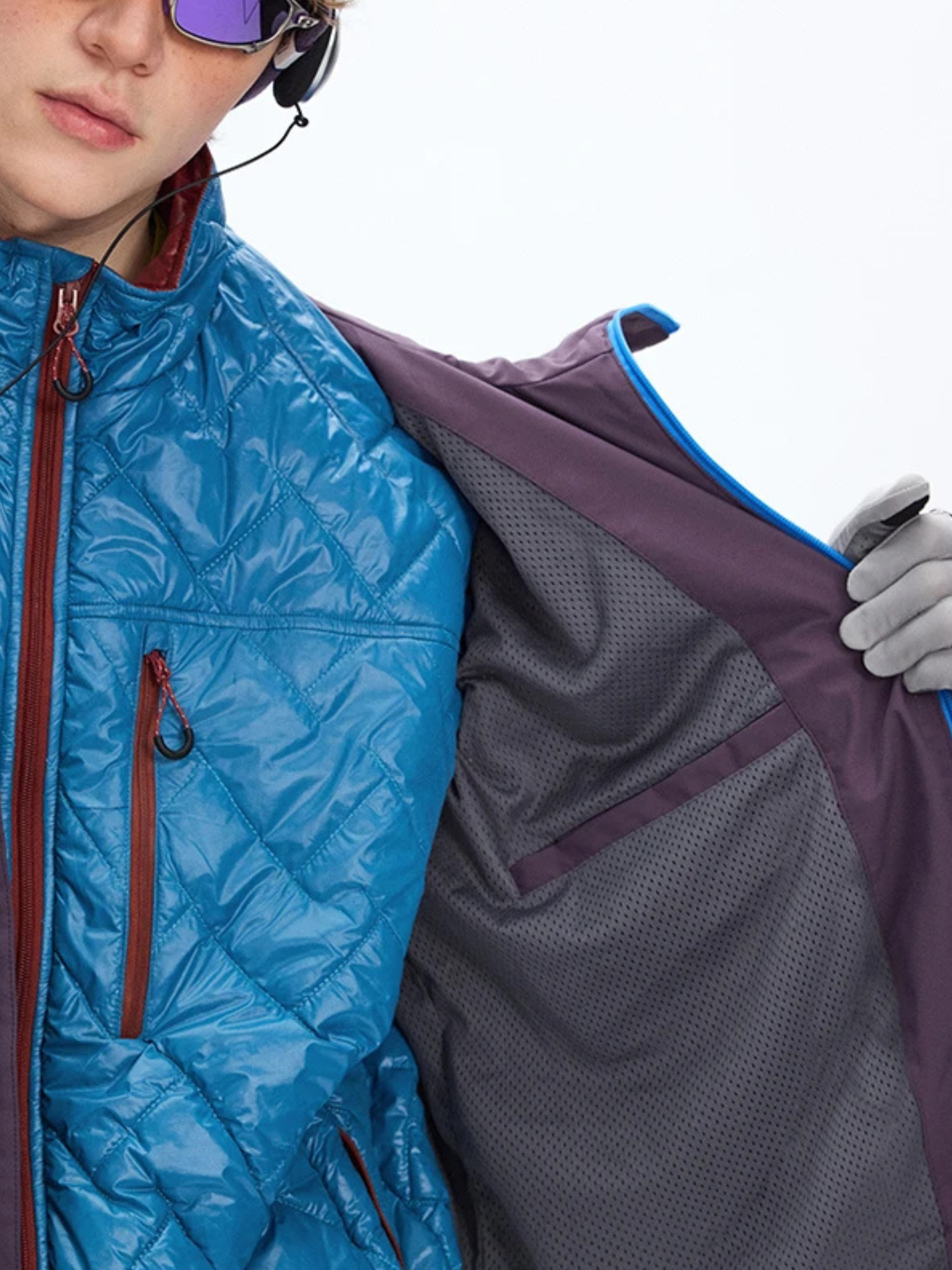 Emberpike - Color-Block Water-Repellent Adjustable Utility Jacket