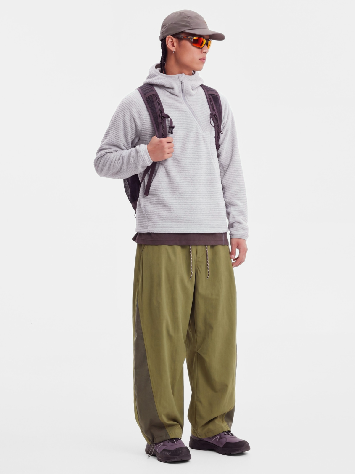 LiteMist - Lightweight Textured Fleece Half-Zip Sweatshirt