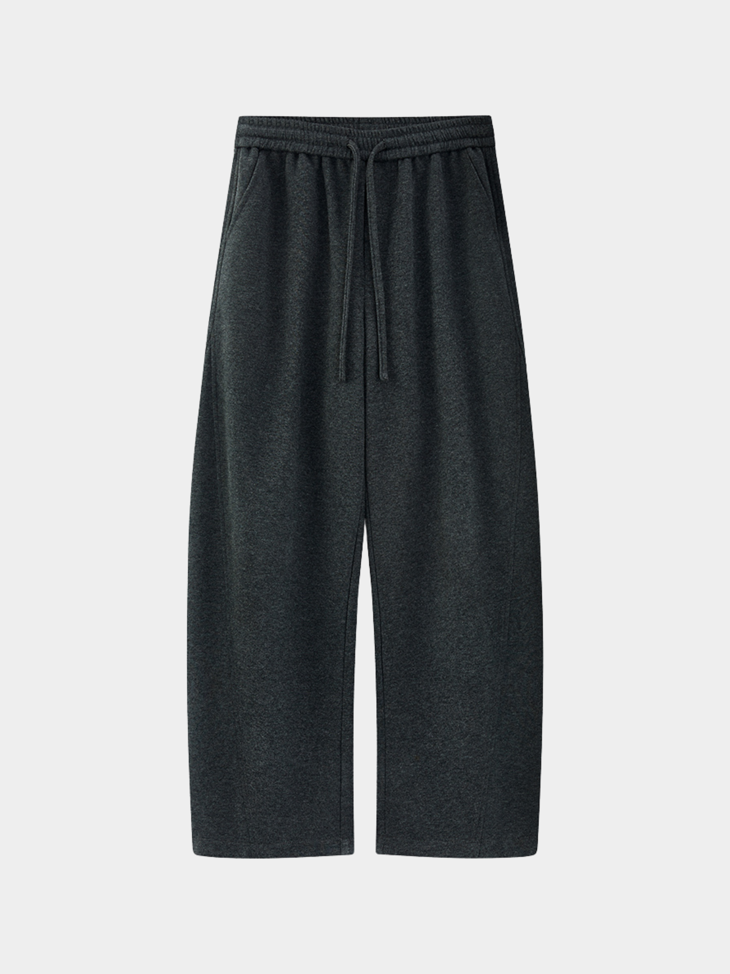 FrostDeck - Unisex Curved Seam Straight-Leg Wide Sweatpants