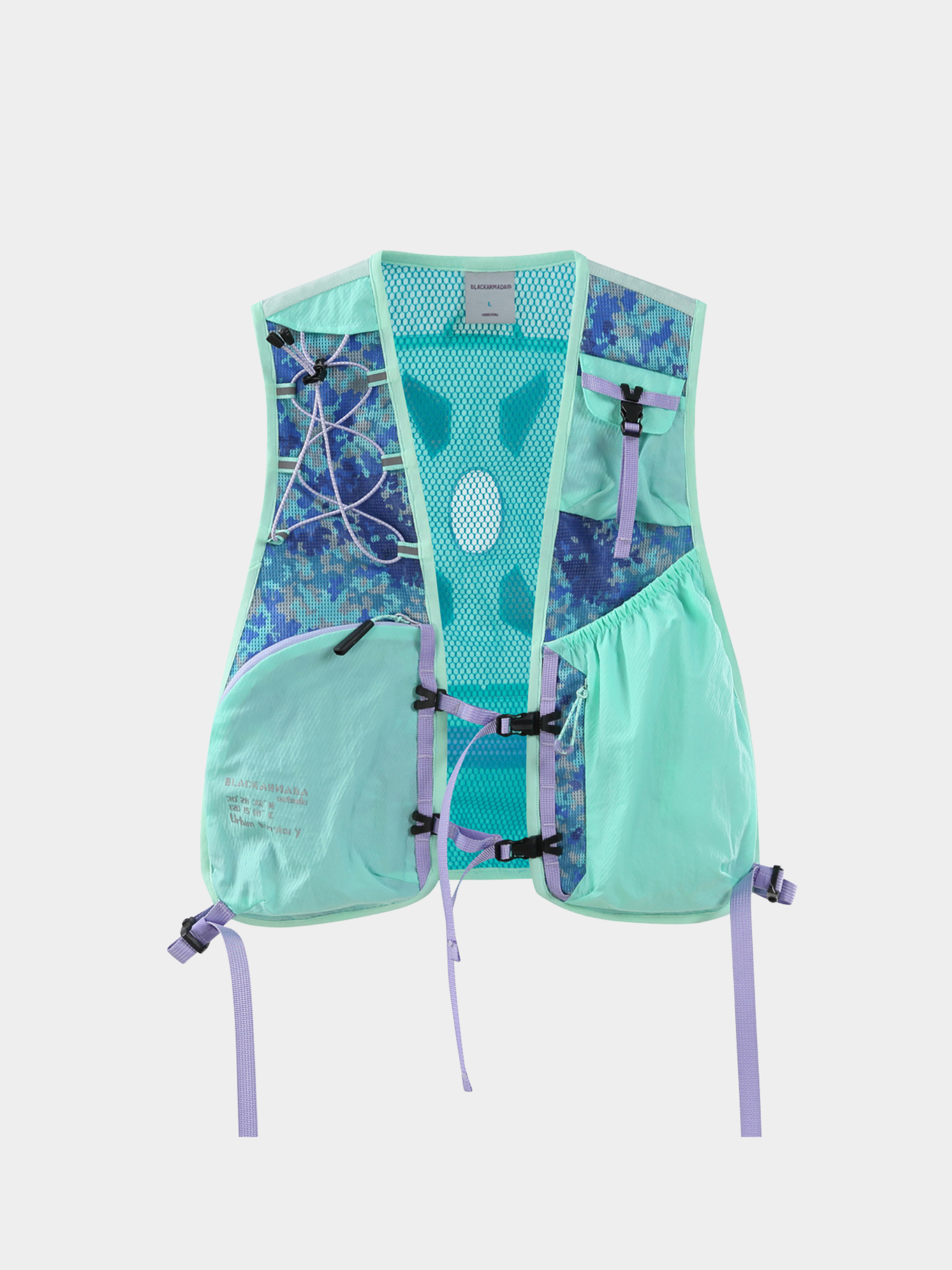 Rooted - Unisex Reflective Camo Multi-Pocket Vest