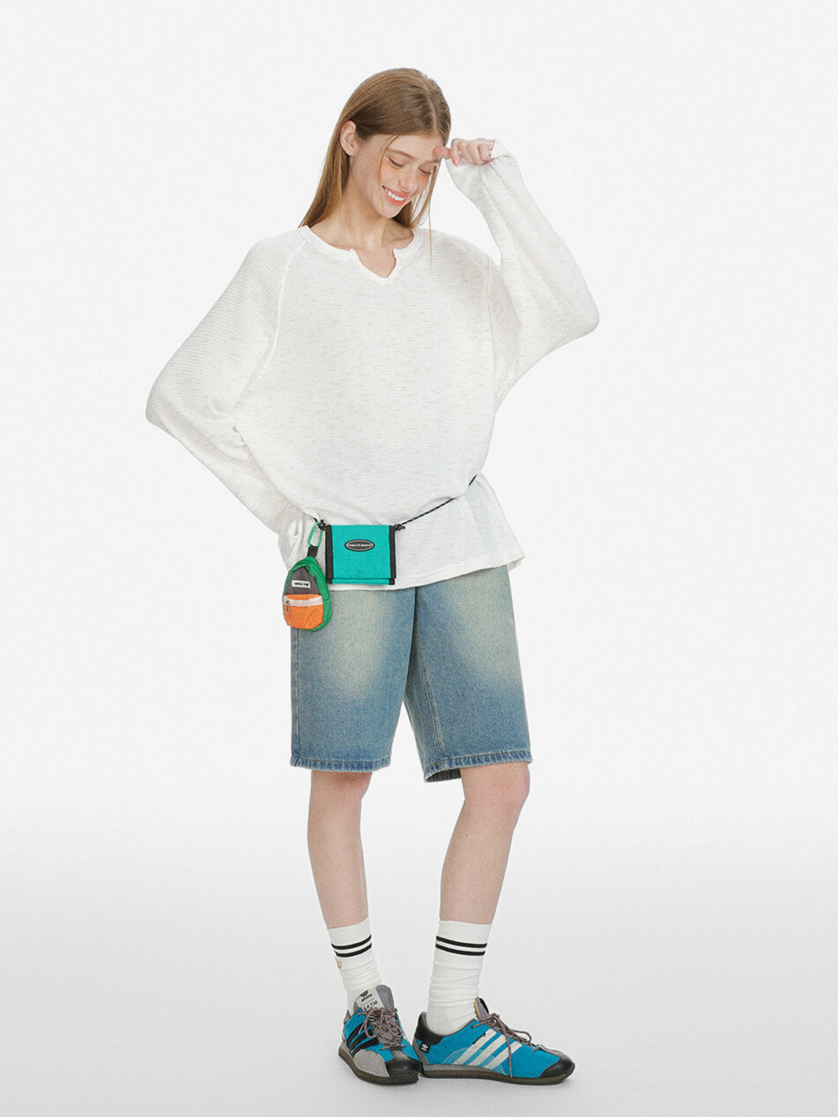 Ravencleaver - Women's Lightweight V-Neck Cooling Knit Long Sleeve