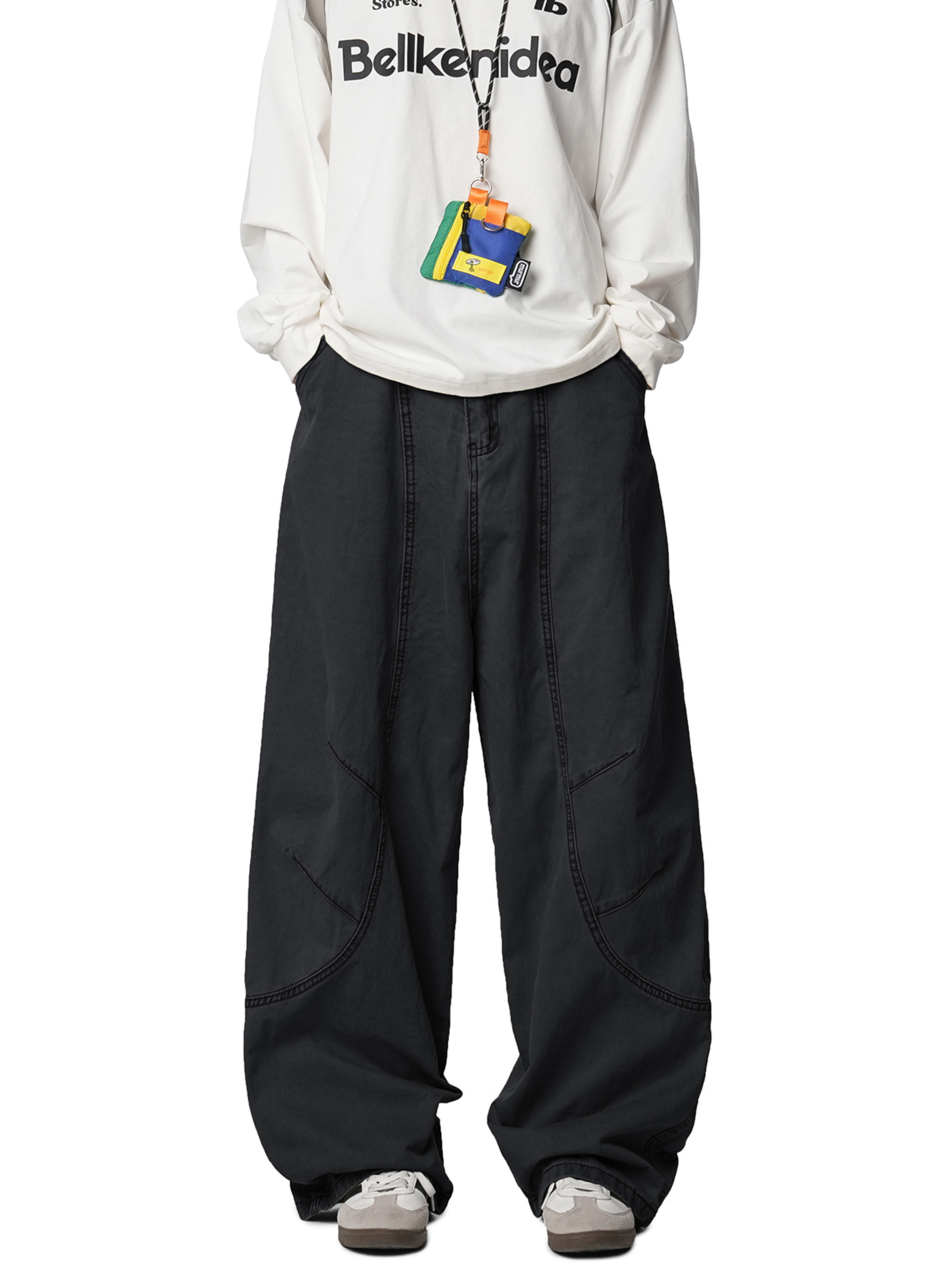 Freewind - Men's Pure Cotton Straight-Leg Loose Scimitar Pants