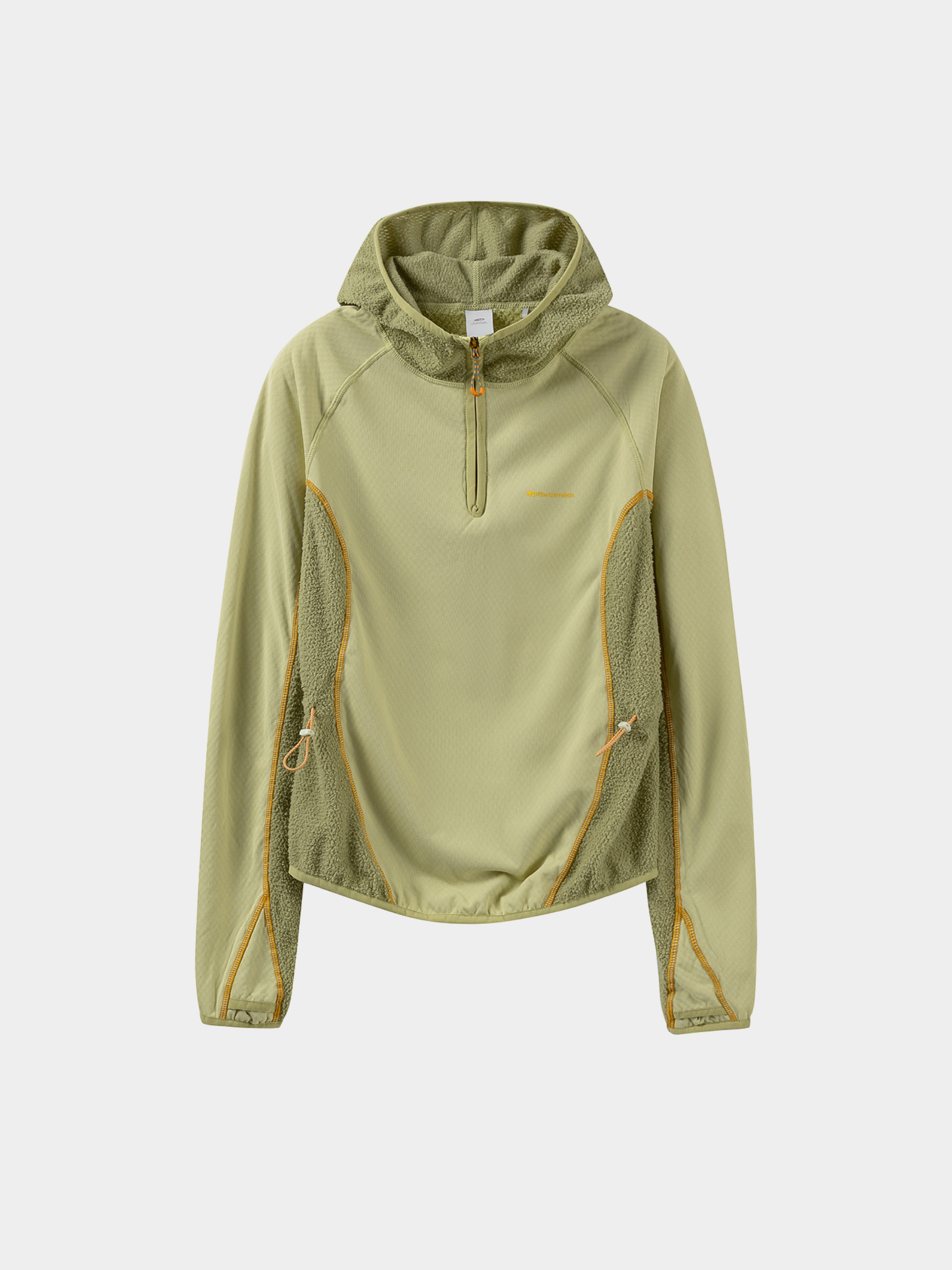 FadeSplit - Women's Fleece-Lined Utility Half-Zip Long-Sleeve Top