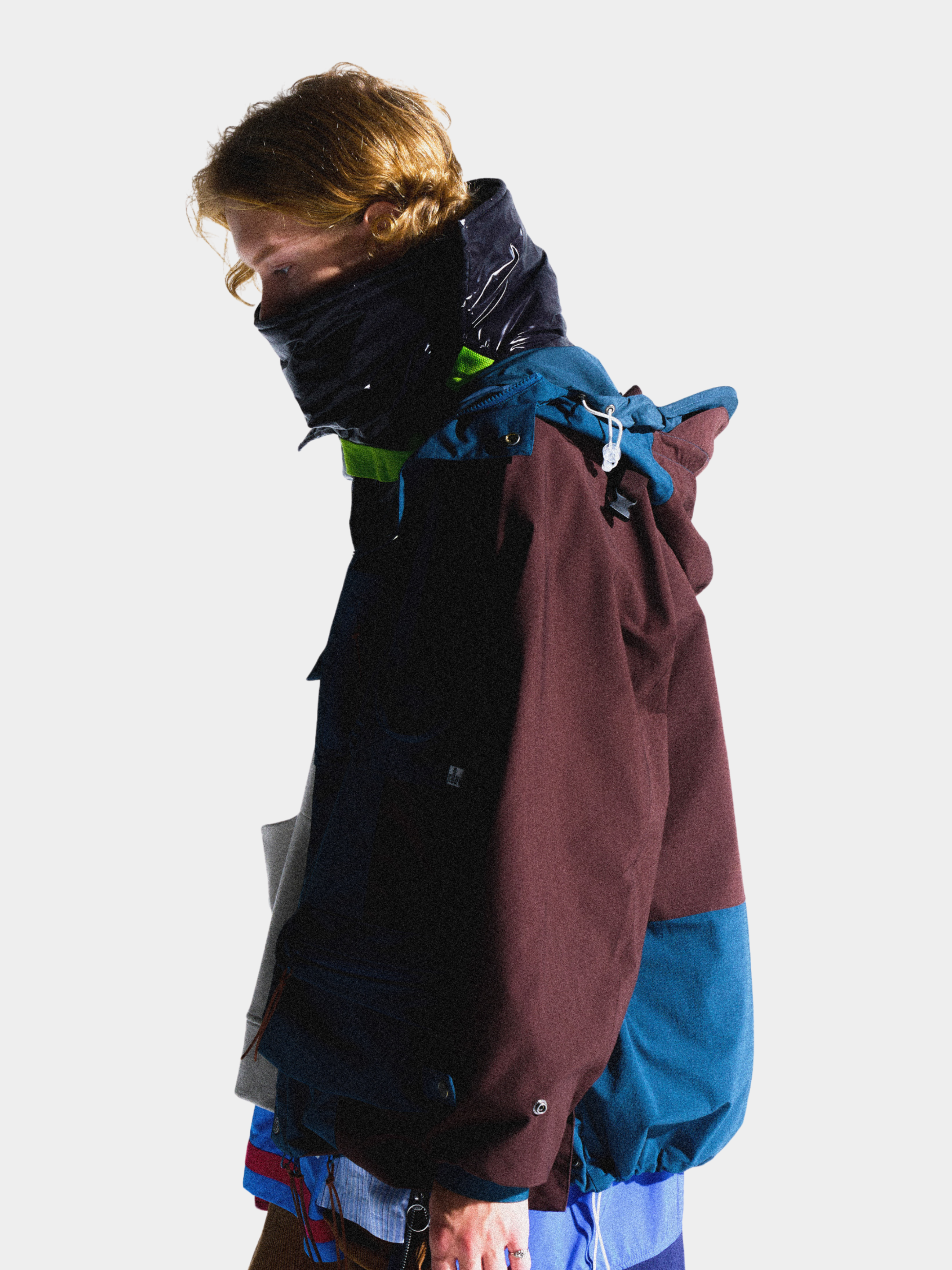 HeatFlask - Men's Color-Block Dual-Hood Teflon® 3-Proof Functional Jacket