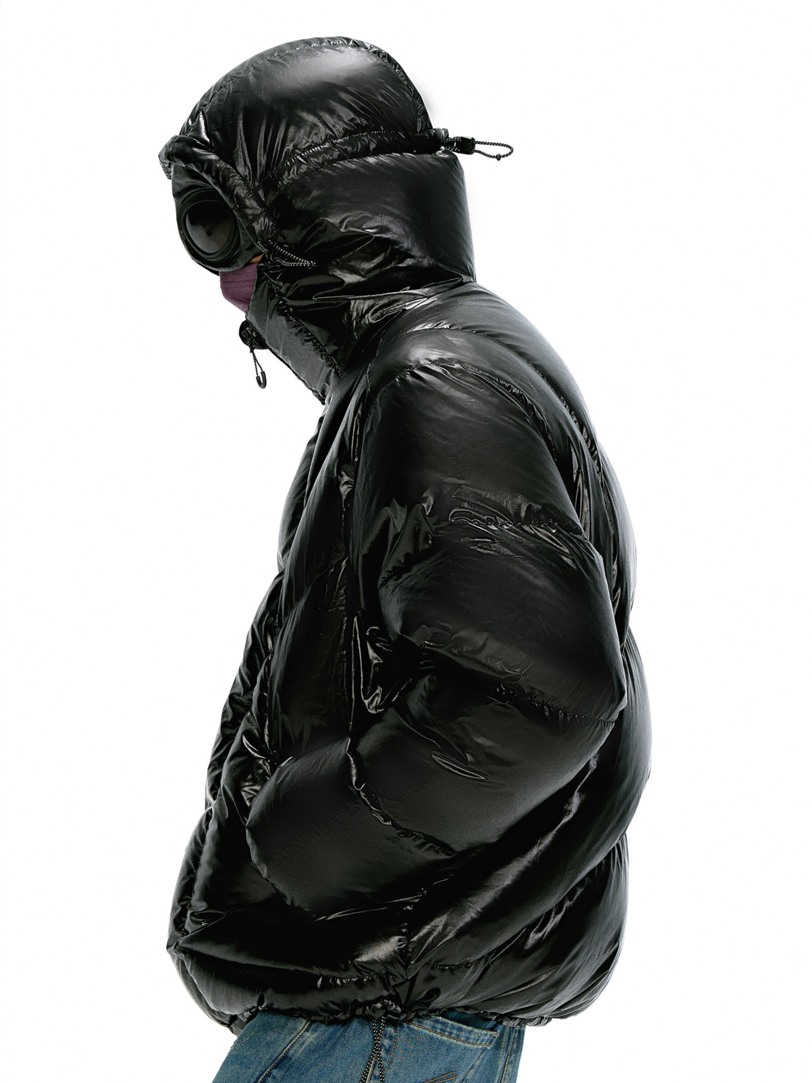 CampClip - Men's 90% White Duck Down Detachable Goggle Mask Jacket