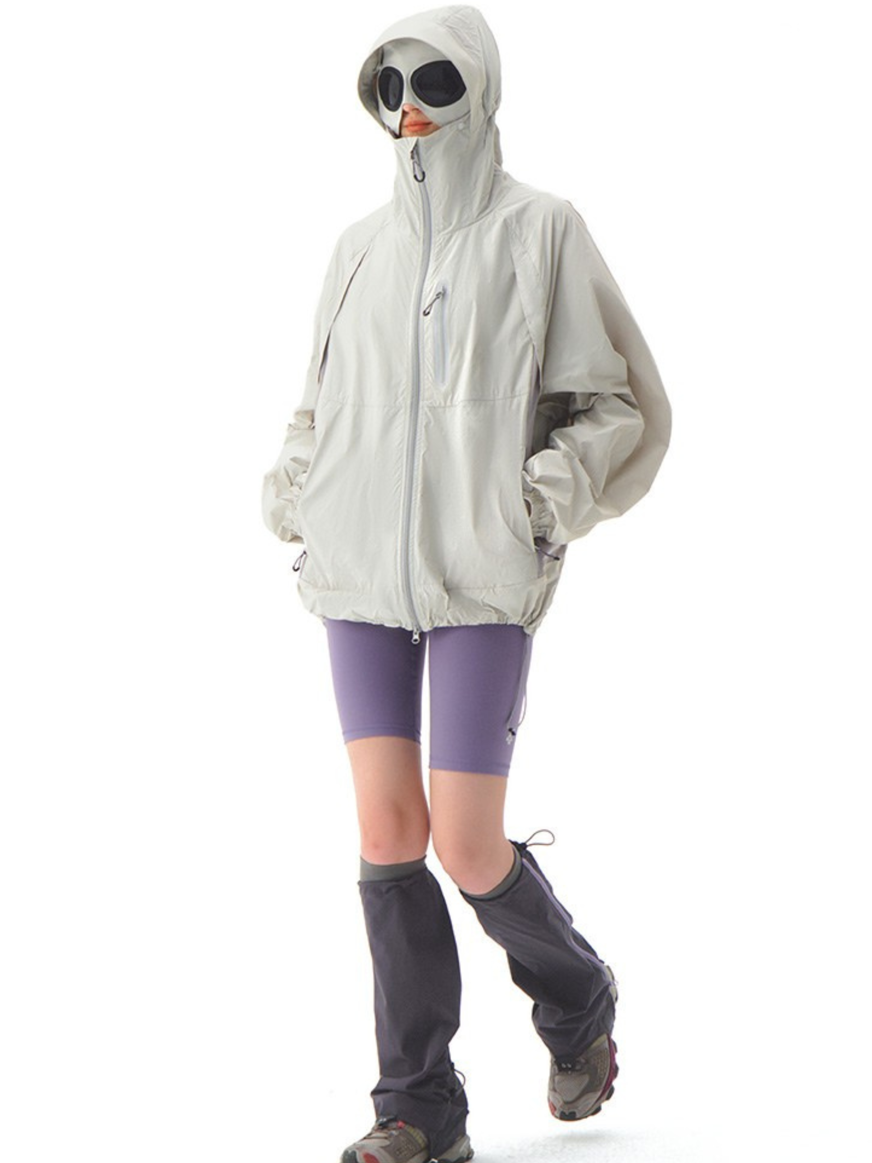 CampCoat - Unisex UPF 100+ Detachable Goggle Face-Shield Sun Jacket