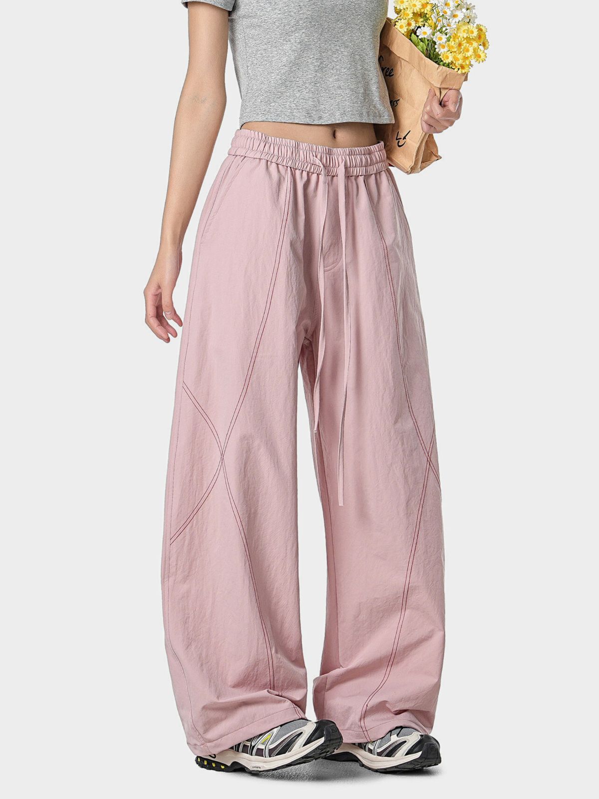 Stormrush - Unisex Contrast-Stitch Water-Repellent Paratrooper Pants