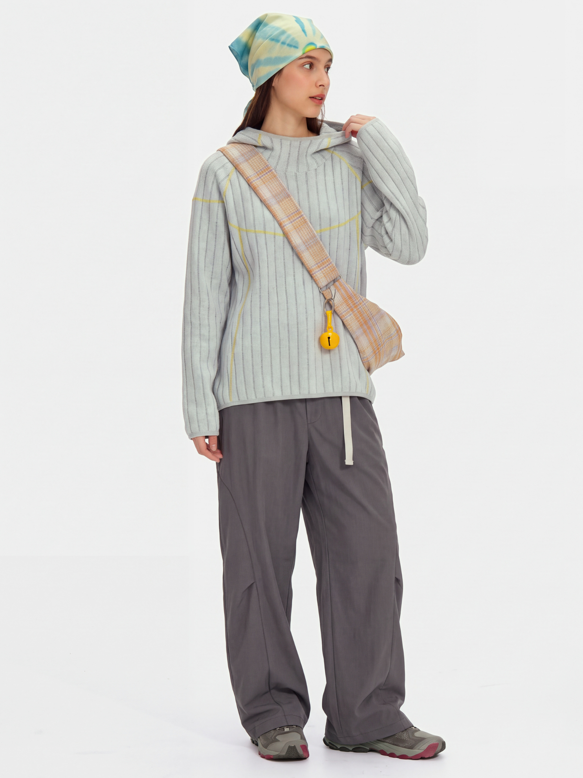 FlipMist - Stretch Elastic-Waist Straight-Leg Utility Pants