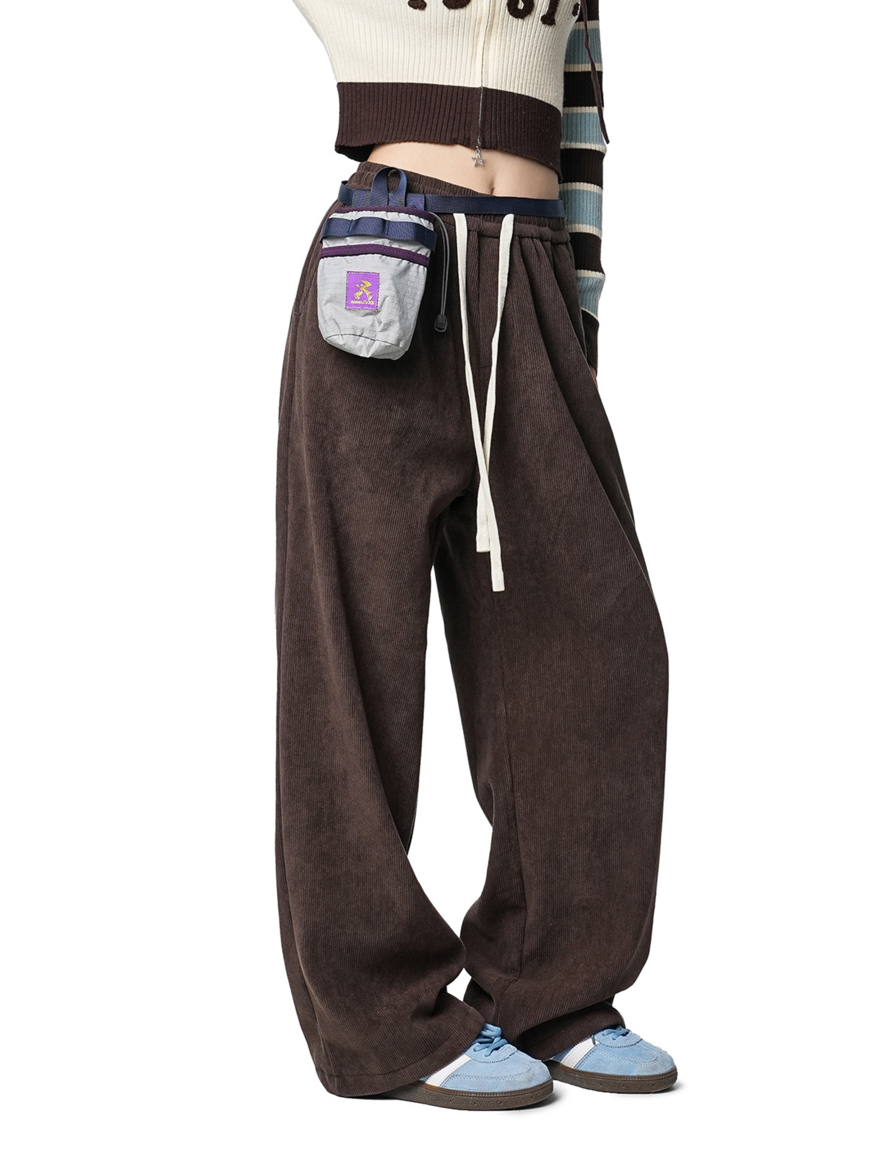 Shadewood - Women's Loose-Fit Corduroy Straight Pants