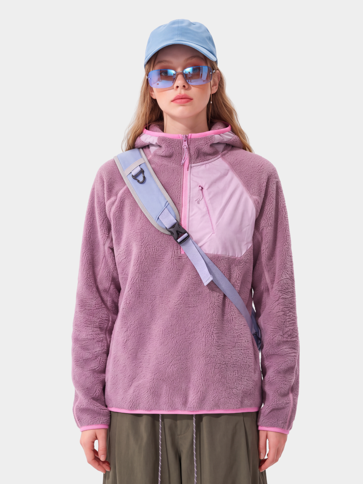 LiteDrift - Unisex Lightweight Textured Fleece Hooded Sweatshirt