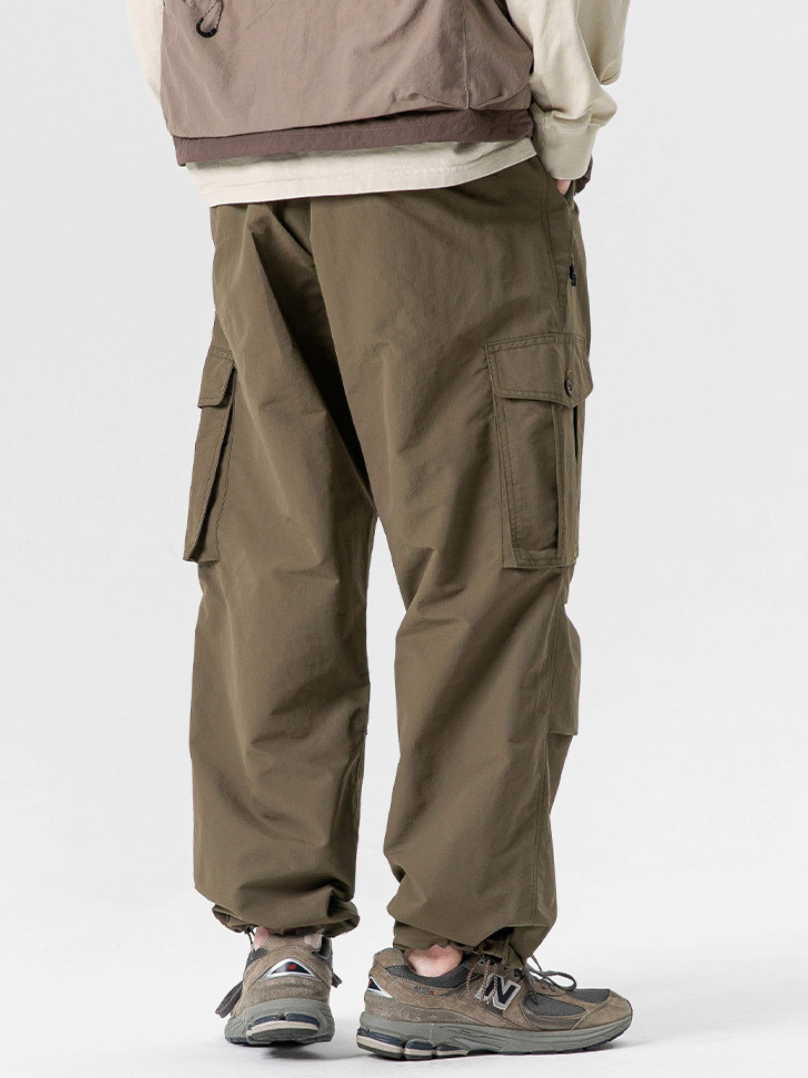 FoxPort - Unisex Loose Fit Fleece-Lined Paratrooper Pants