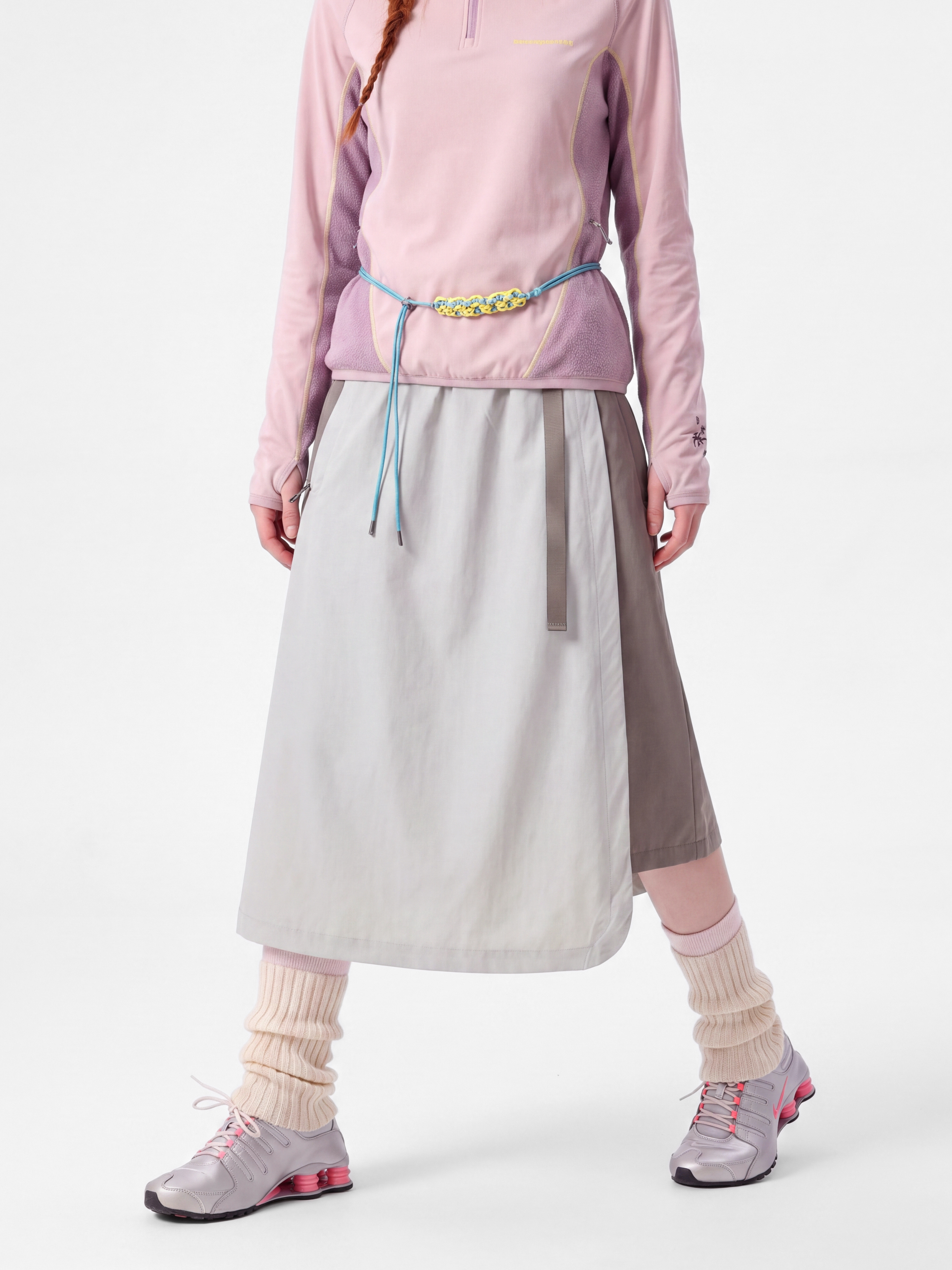 ScuffDrape - Women's Teflon® Water-Repellent Color-Block A-Line Skirt