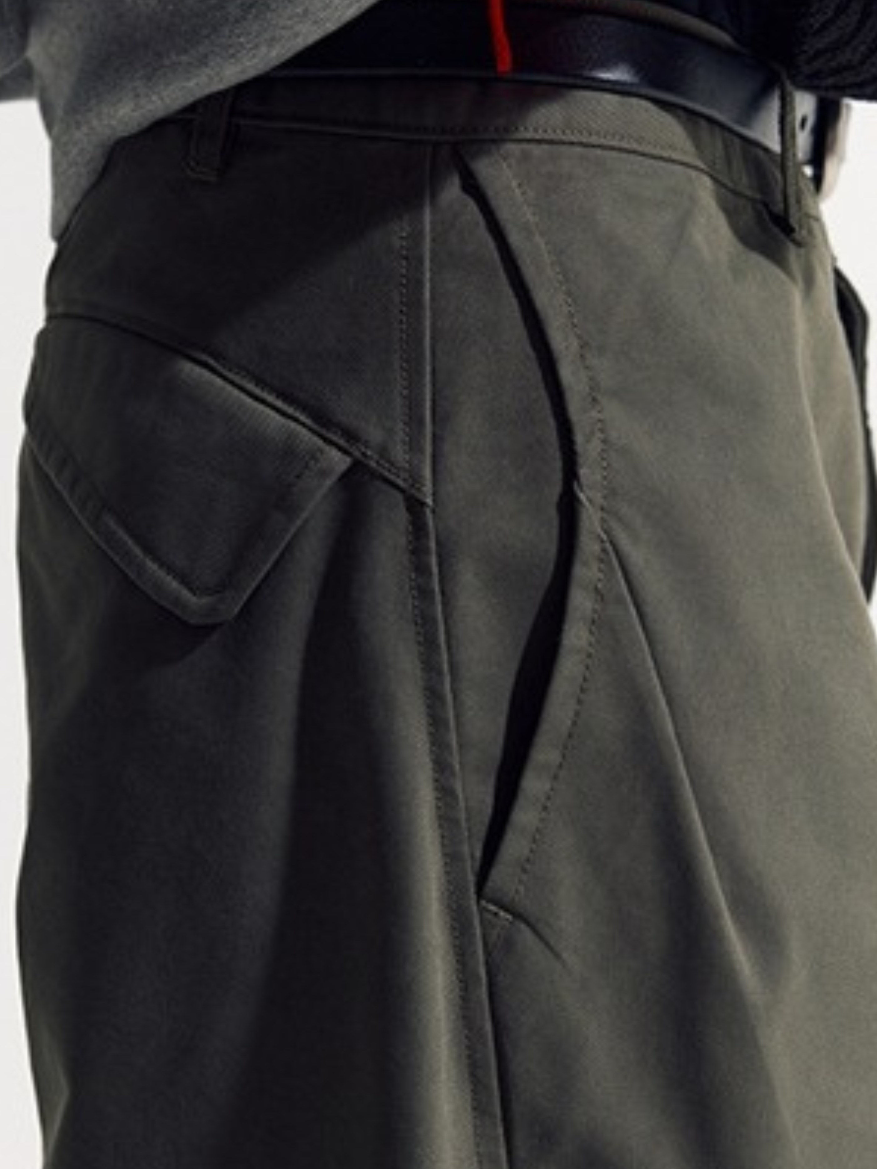 EagleView - Unisex Minimalist Wide-Cut Bamboo Wool Curved Pants GONGGAR SPORTS