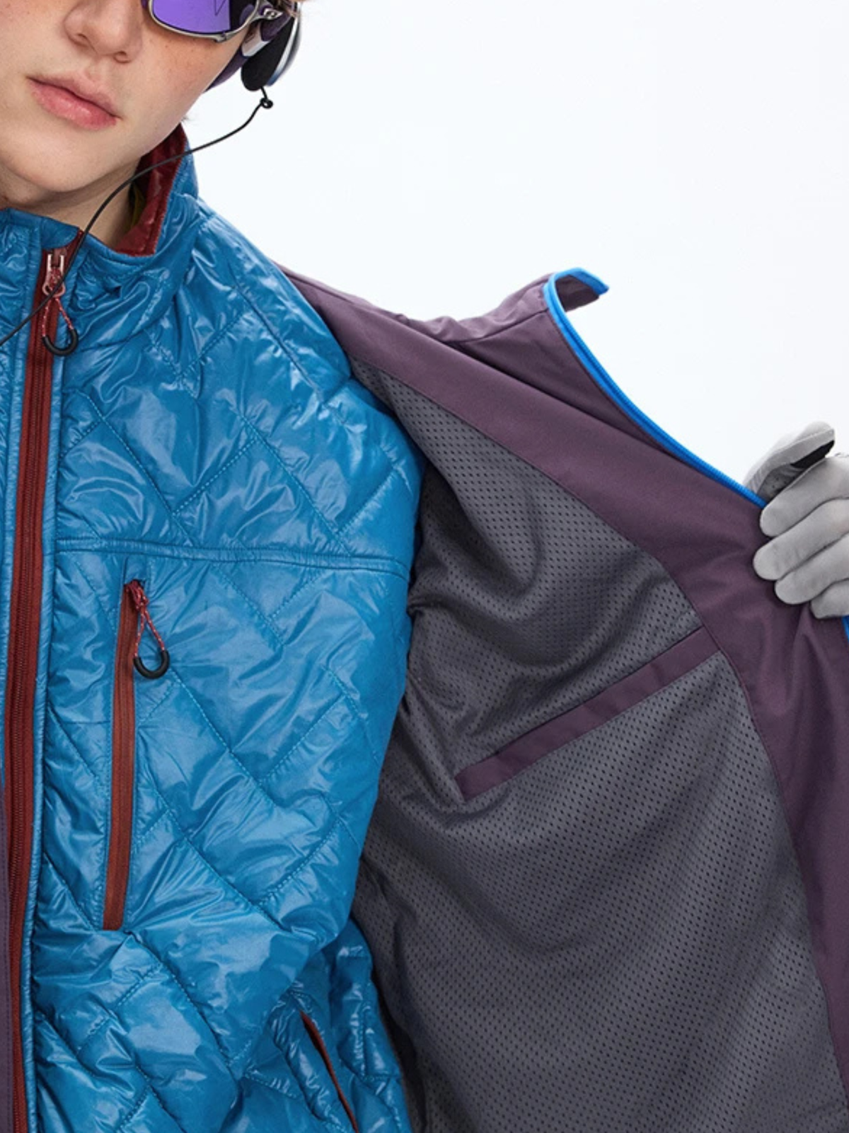 Emberpike - Color-Block Water-Repellent Adjustable Utility Jacket