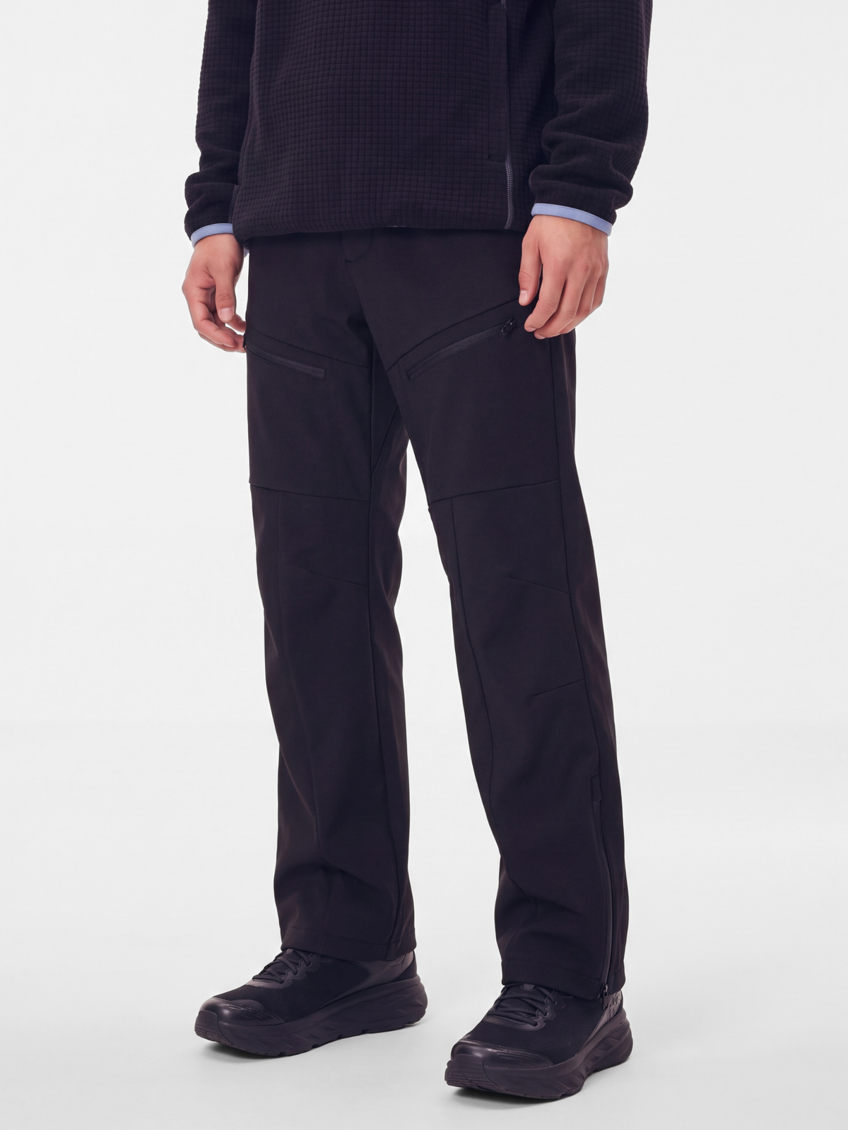 AlpineShift - Men's Windproof Fleece-Lined Side-Zip Softshell Pants