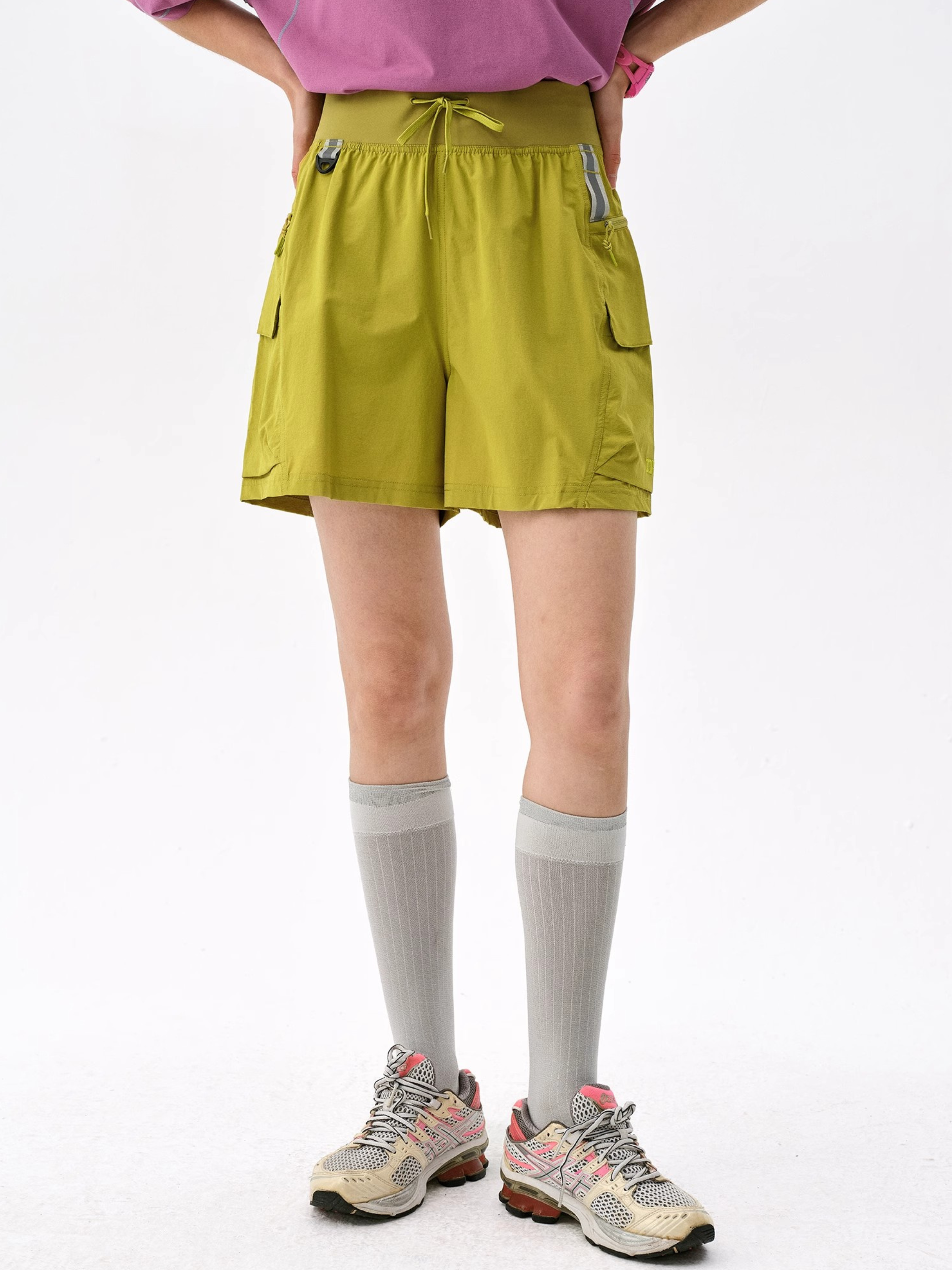 Cougarnest - Women's Drawstring Reflective Quick-Dry Shorts