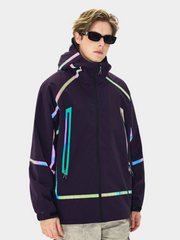 CougarBoard - Unisex Loose Fit Reflective Hooded Utility Jacket