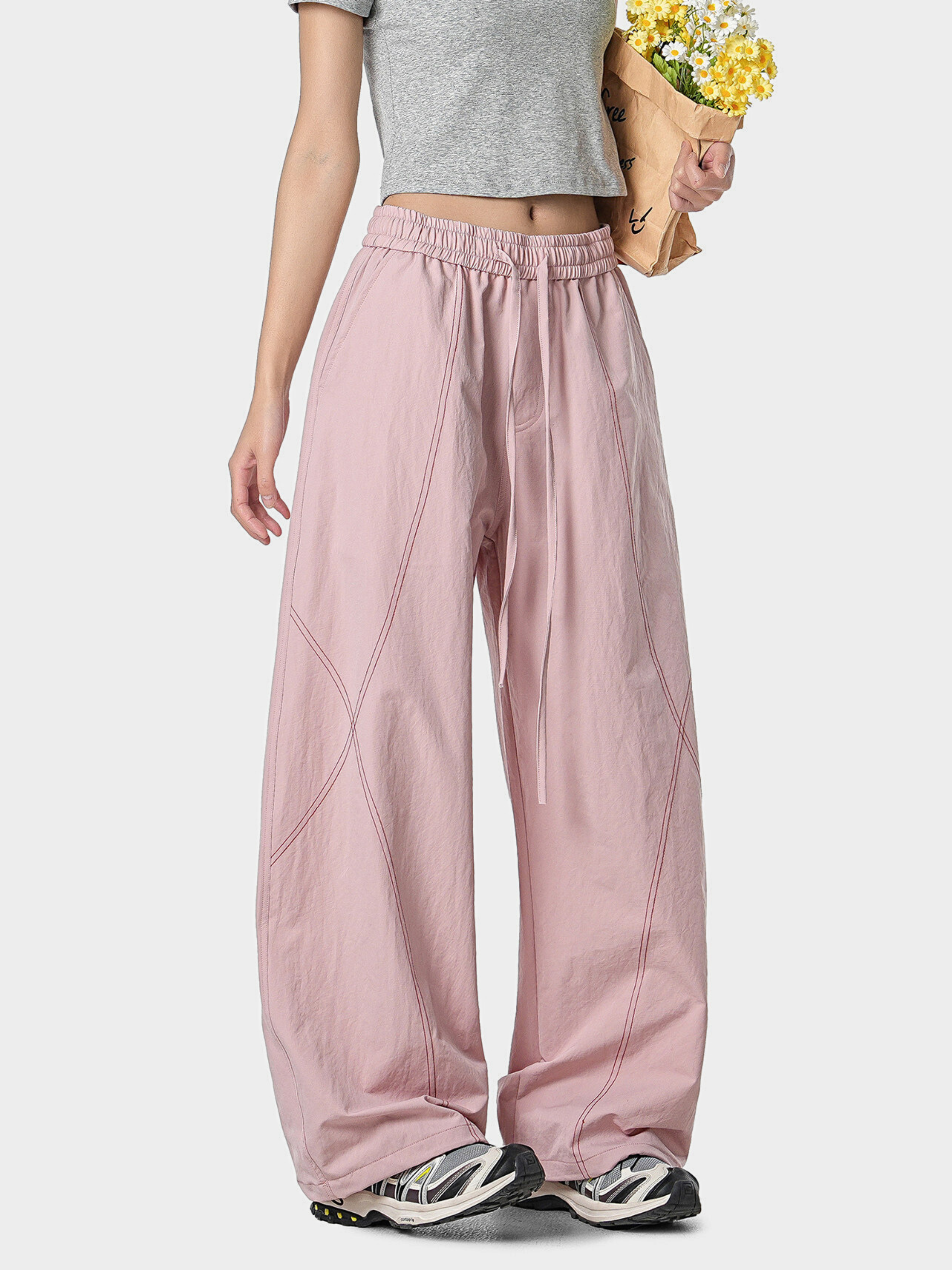 Stormrush - Unisex Contrast-Stitch Water-Repellent Paratrooper Pants