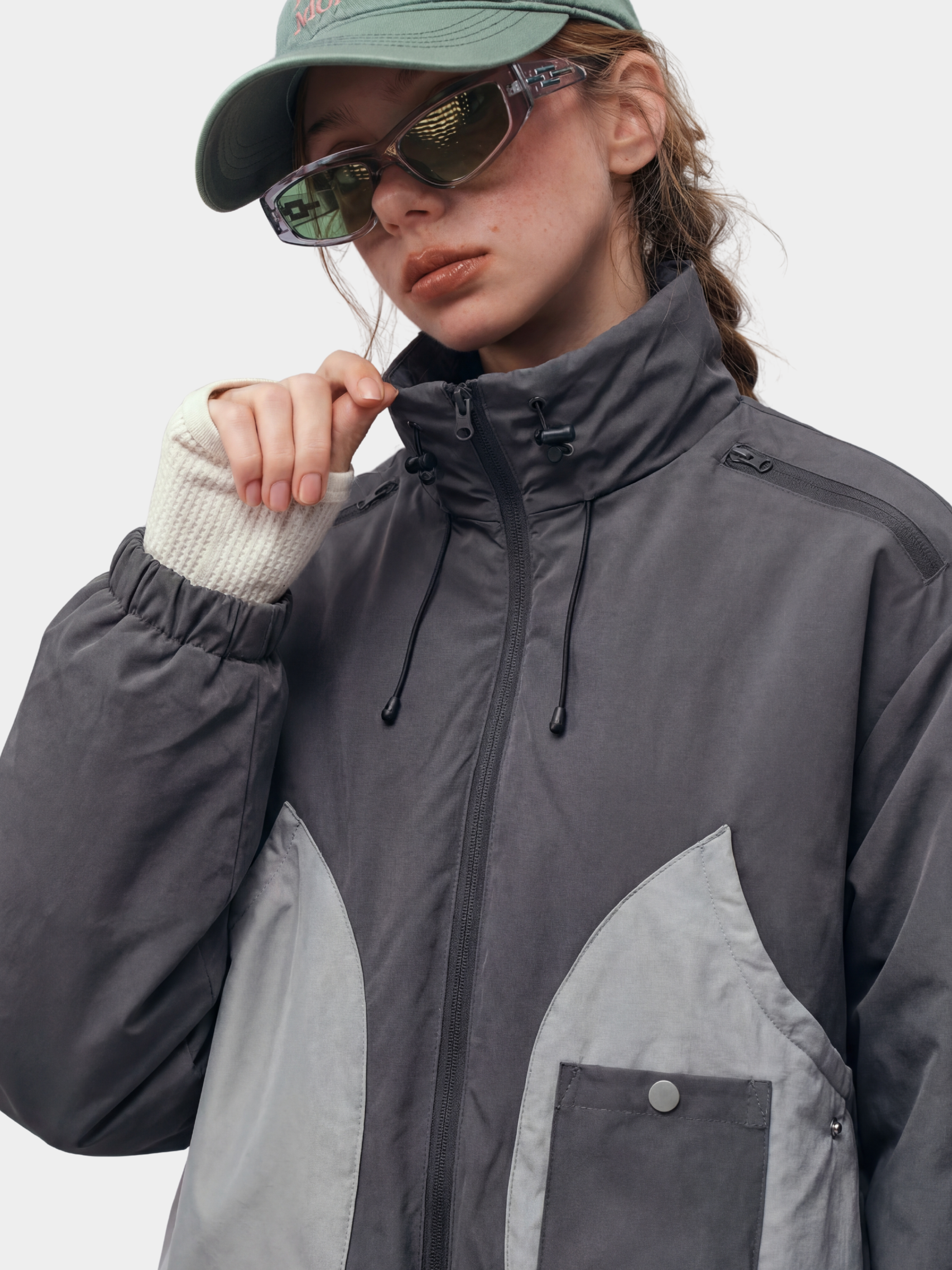Explorer - Patchwork Pocket Stand Collar Insulated Jacket