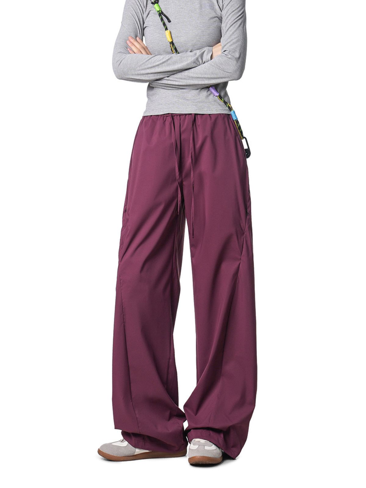 Gusttrek - Geometric Seam Relaxed Straight-Leg Pants