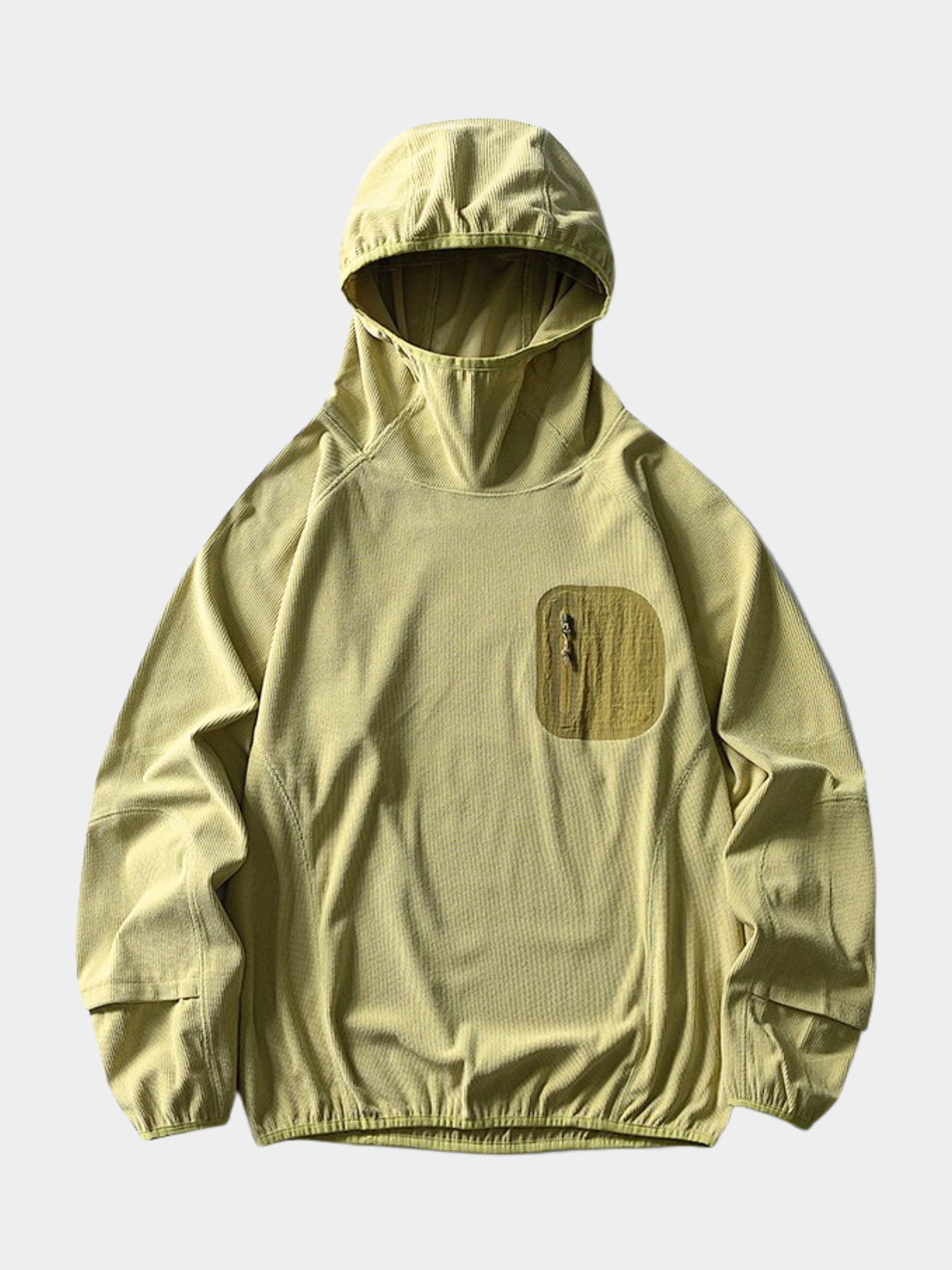 Crag - Unisex Moisture-Wicking High Neck Hoodie Base Layer