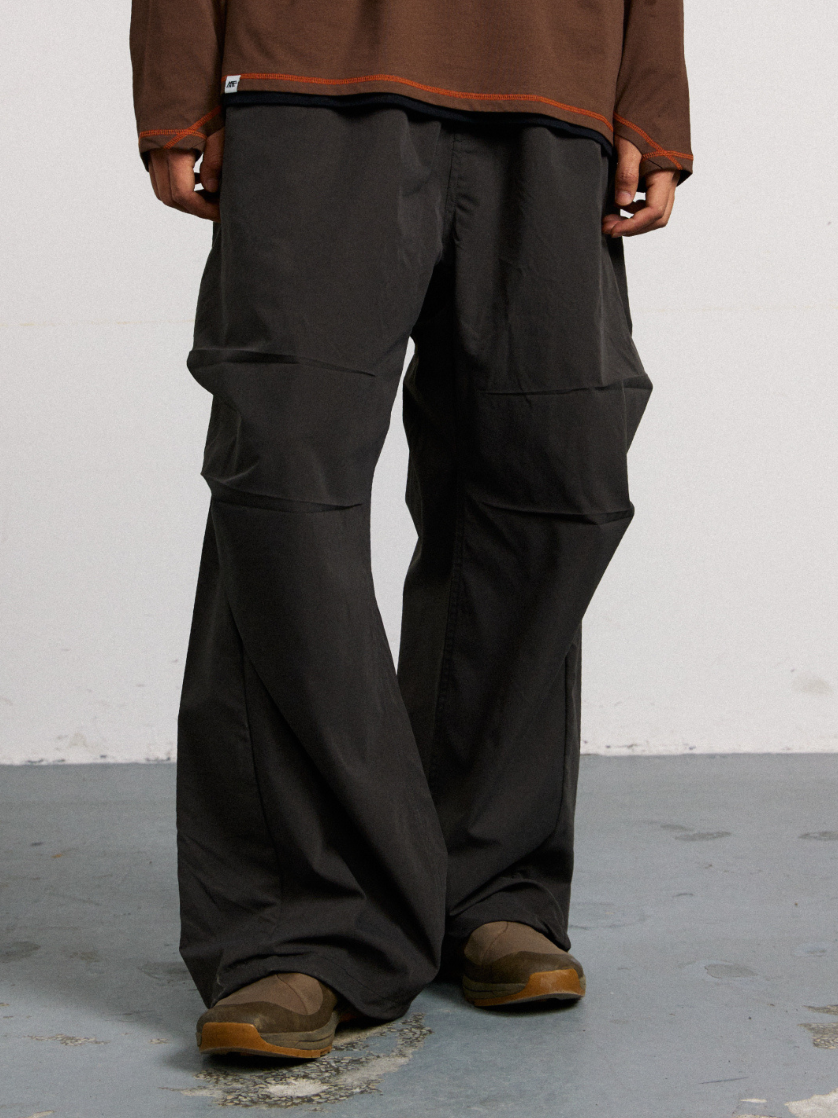 Echofall - Unisex Dopamine-Toned Curved Utility Pants with Hidden Pockets GONGGAR SPORTS