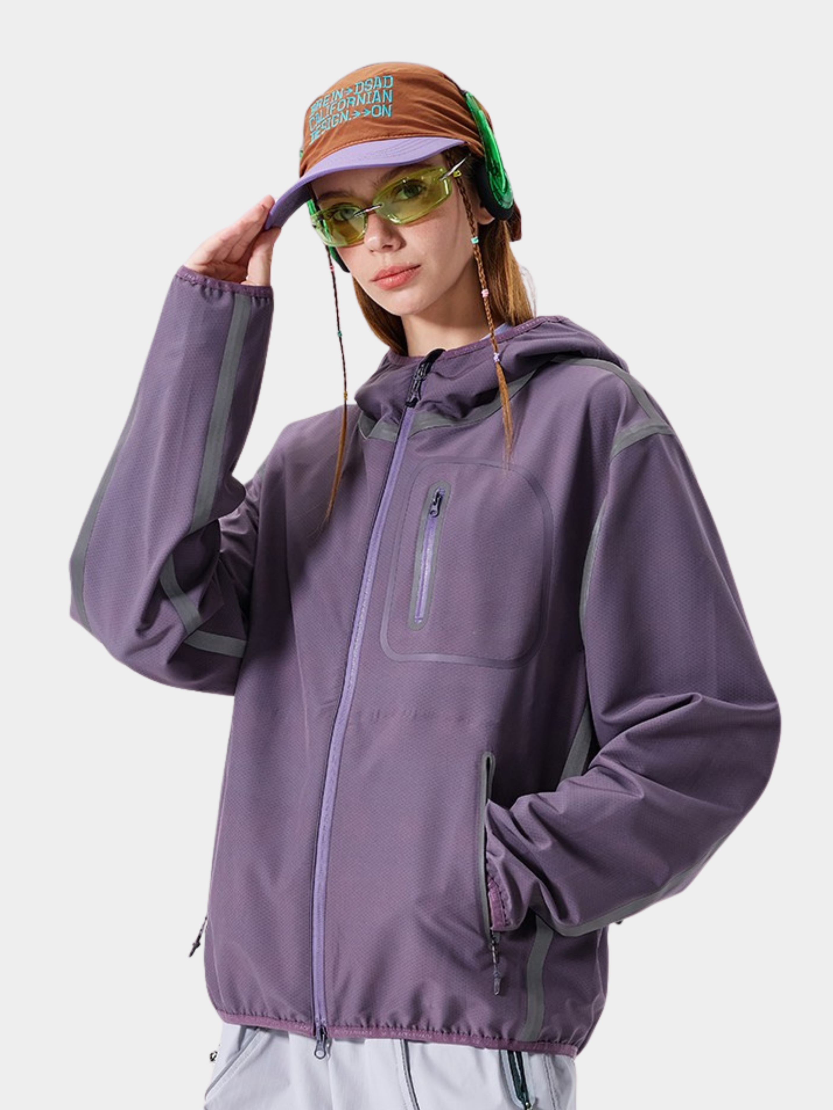 GorgePoint - Unisex Reflective Taped Water-Repellent Hard Shell Jacket