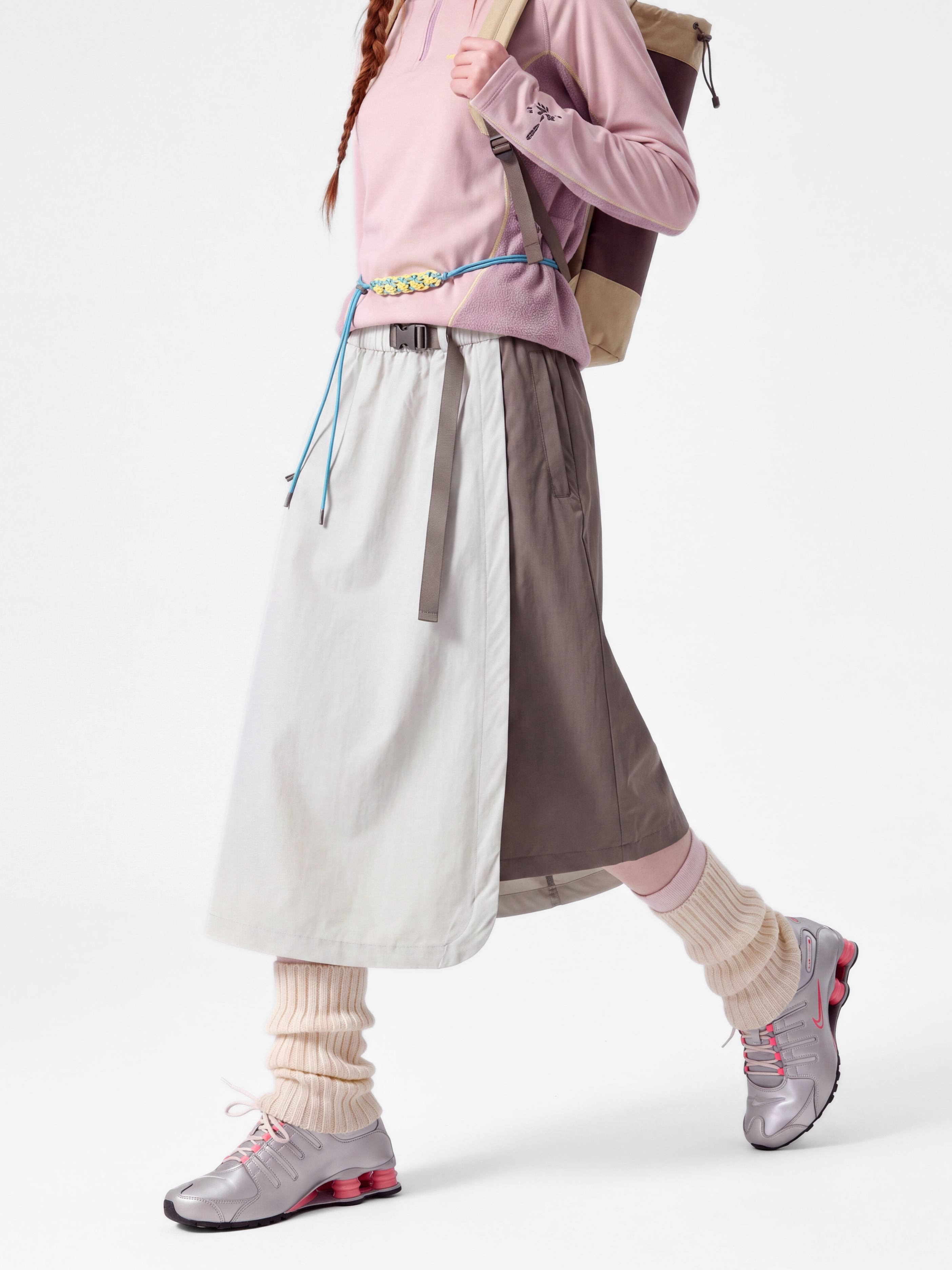 ScuffDrape - Women's Teflon® Water-Repellent Color-Block A-Line Skirt