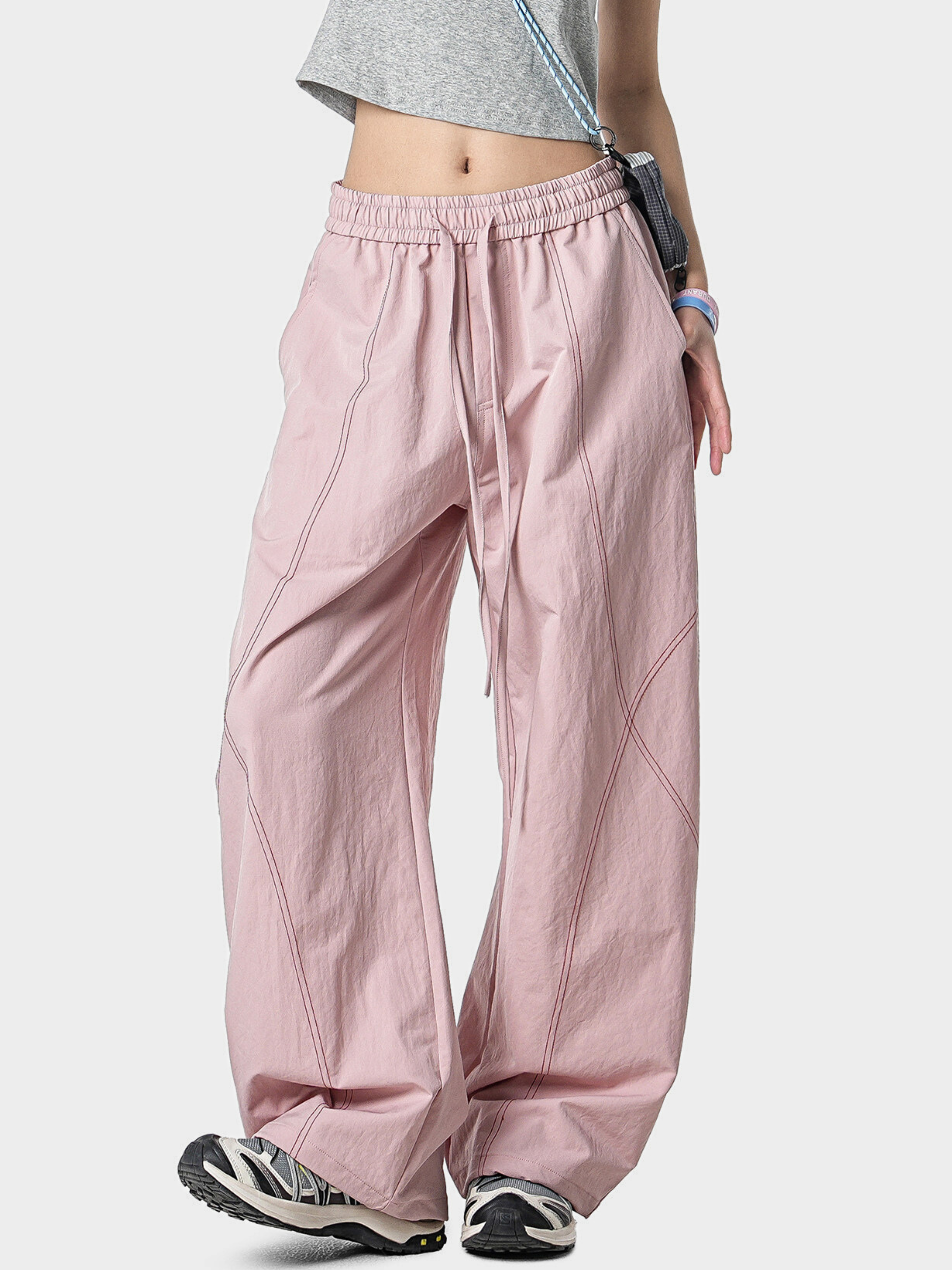 Stormrush - Unisex Contrast-Stitch Water-Repellent Paratrooper Pants