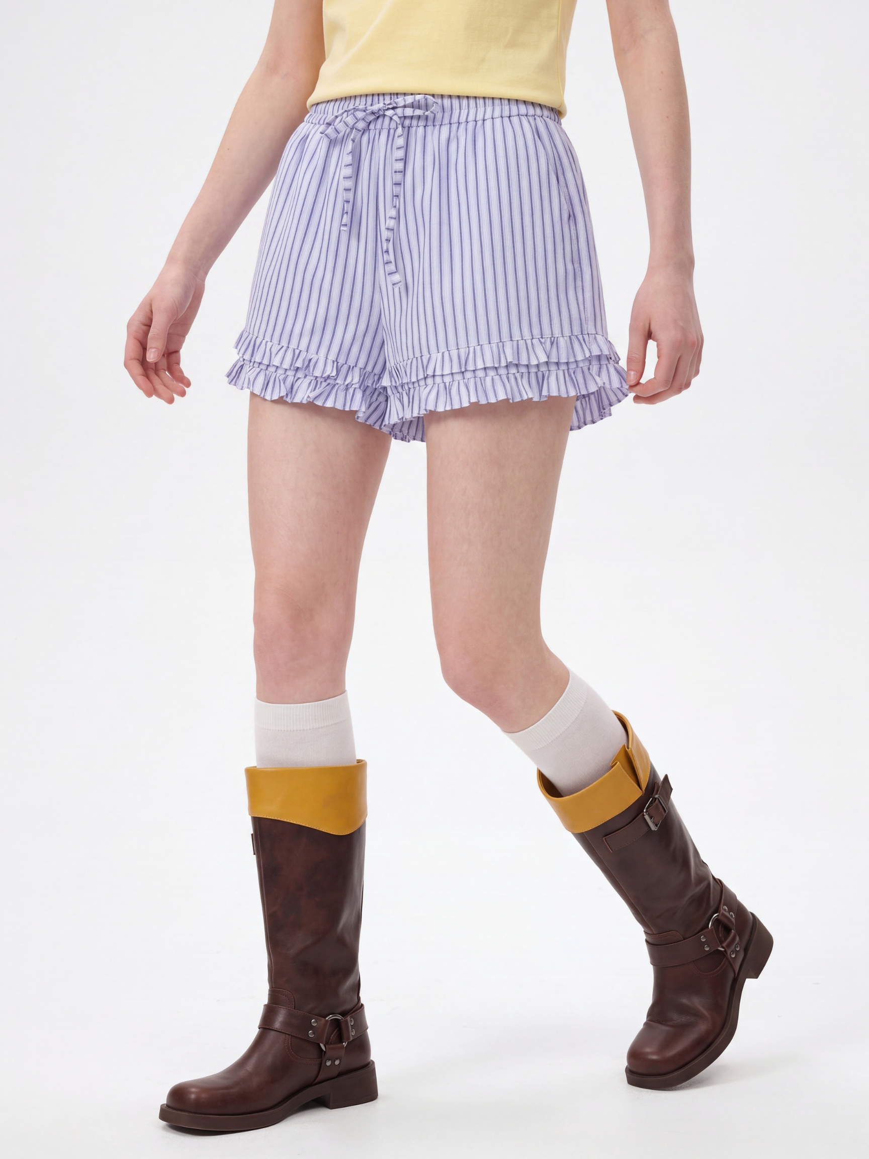 Bubble - Women's Contrast Stripe Drawstring Shorts