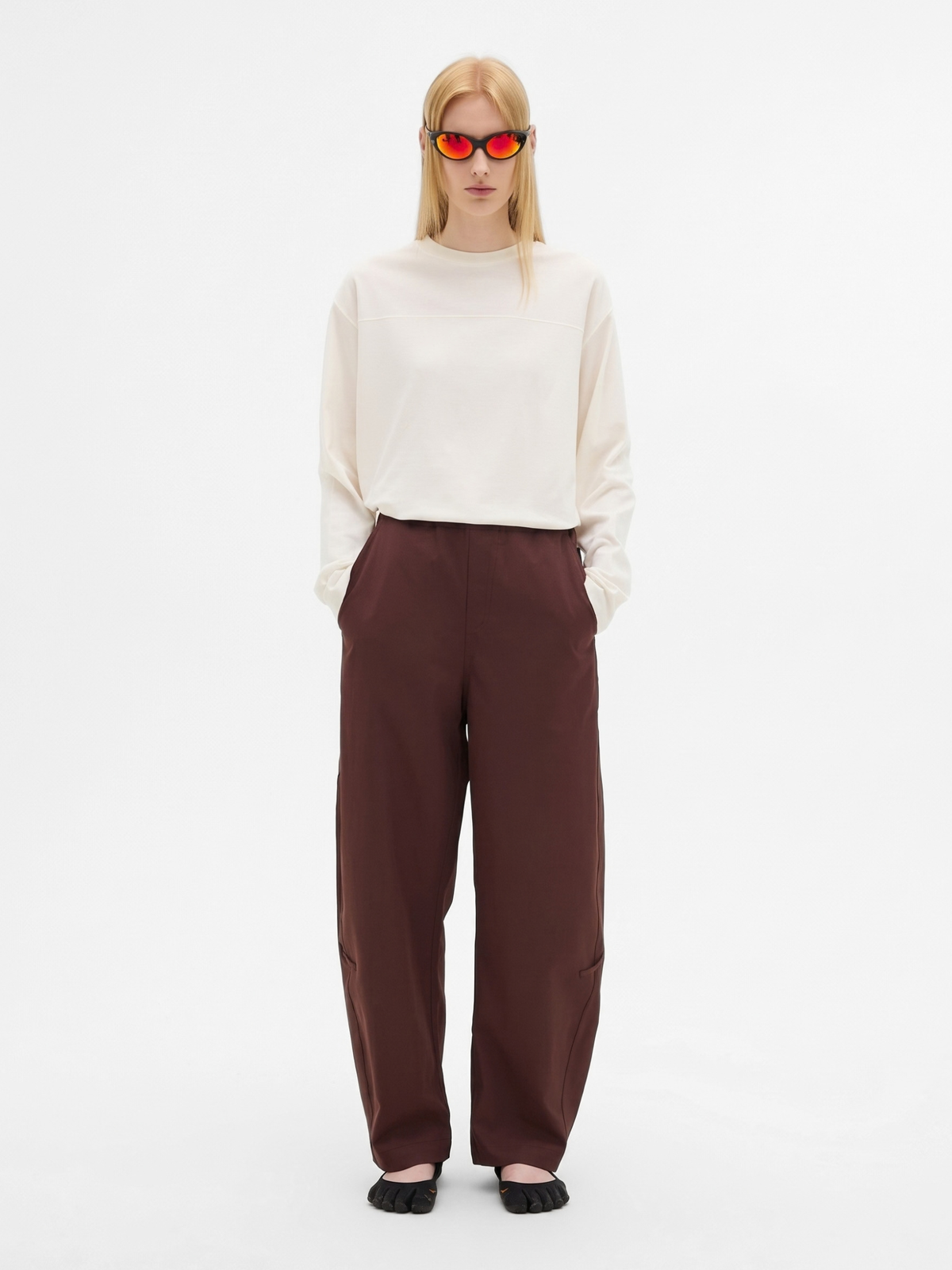 RiseDrift - Unisex Wrinkle-Resistant High-Waist Curved-Leg Pants