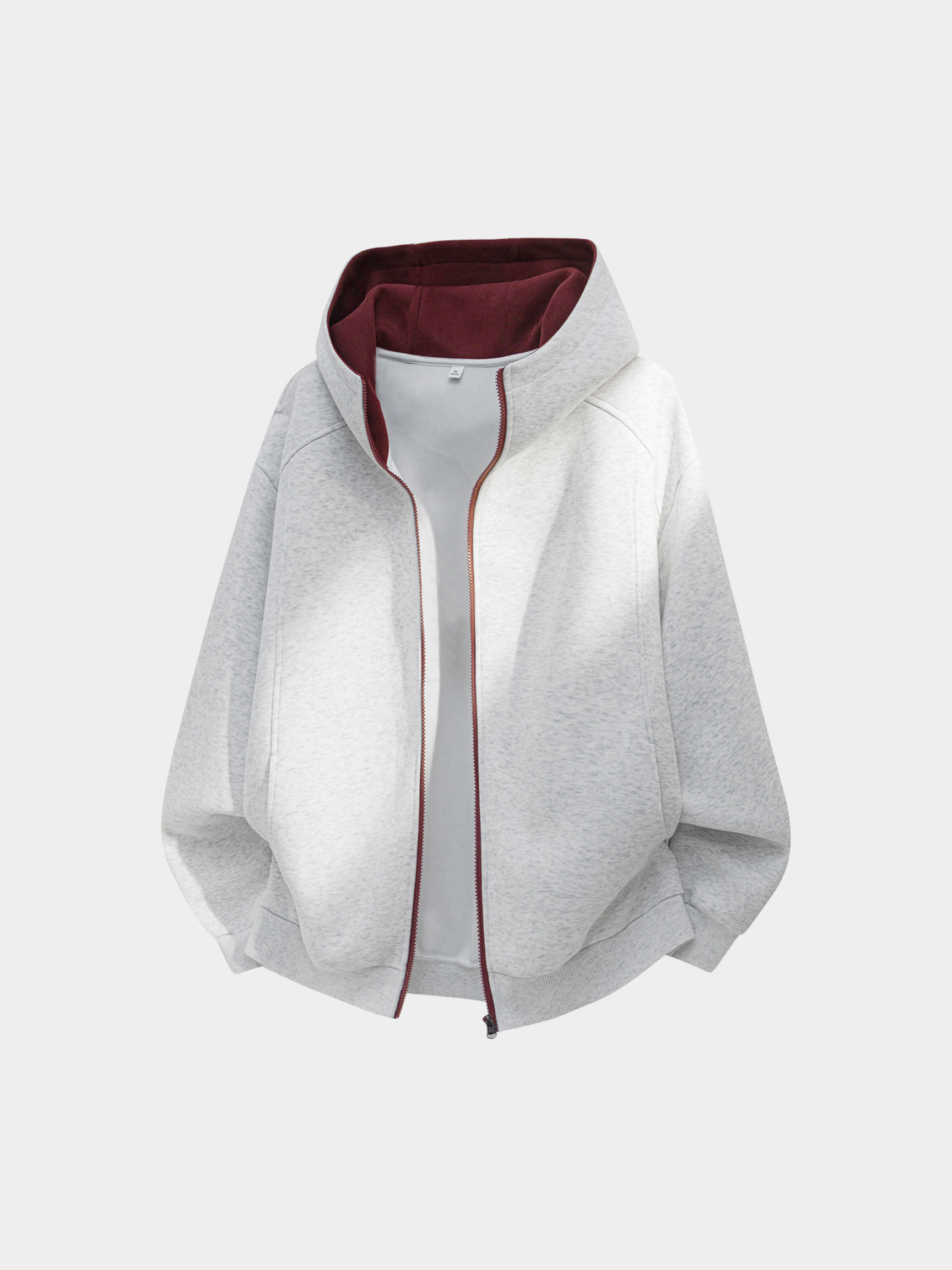 NeckVeil - Men's Contrast Color High Neck Zip-Up Jacket