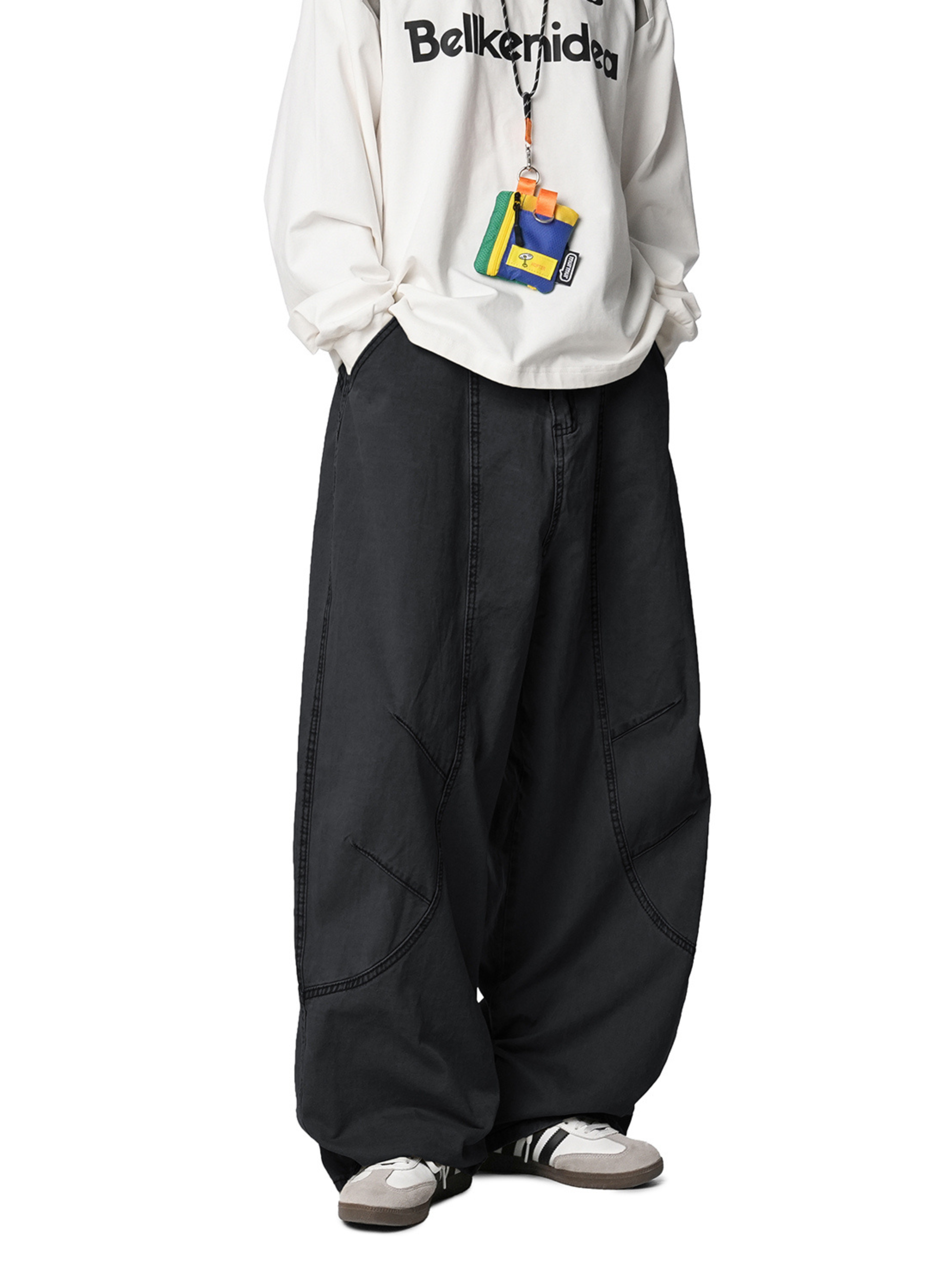 Freewind - Men's Pure Cotton Straight-Leg Loose Scimitar Pants