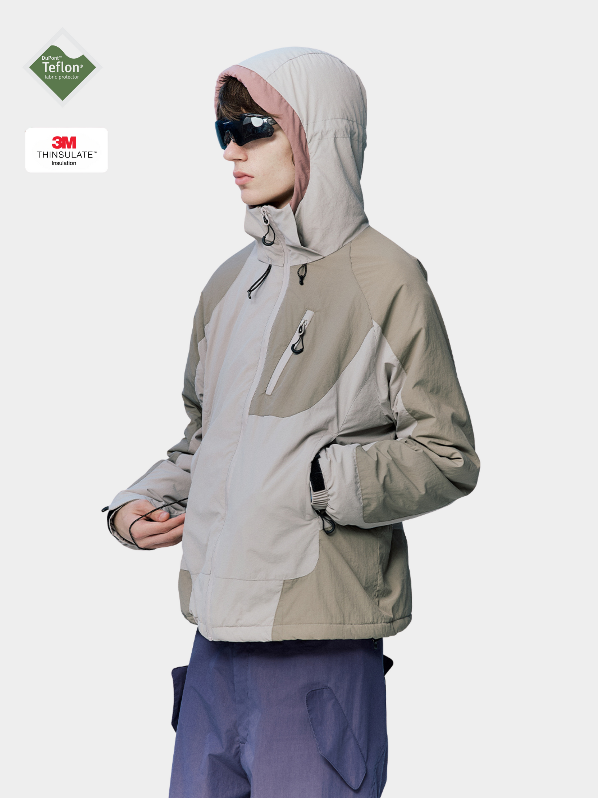 AshLife - Unisex Teflon Waterproof Windproof Insulated Jacket GONGGAR SPORTS