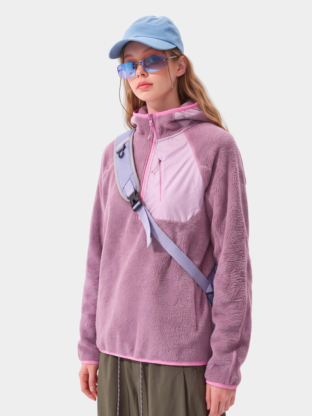 LiteDrift - Unisex Lightweight Textured Fleece Hooded Sweatshirt