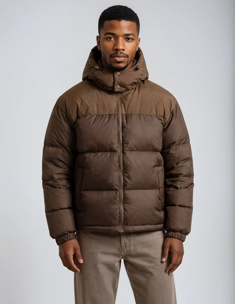 BluffPeak - Detachable Hood Water-Repellent Duck Down Jacket