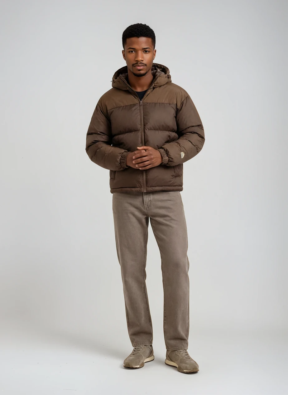 BluffPeak - Detachable Hood Water-Repellent Duck Down Jacket