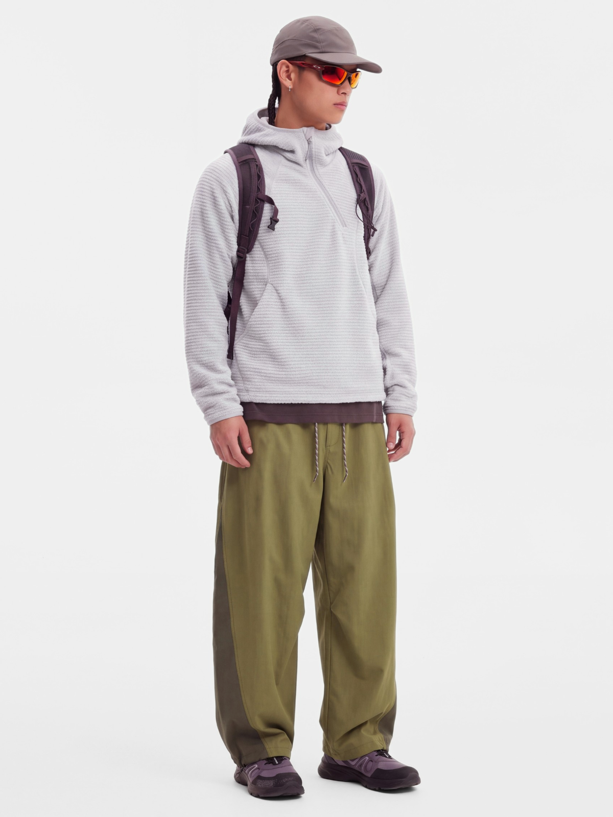 LiteMist - Lightweight Textured Fleece Half-Zip Sweatshirt