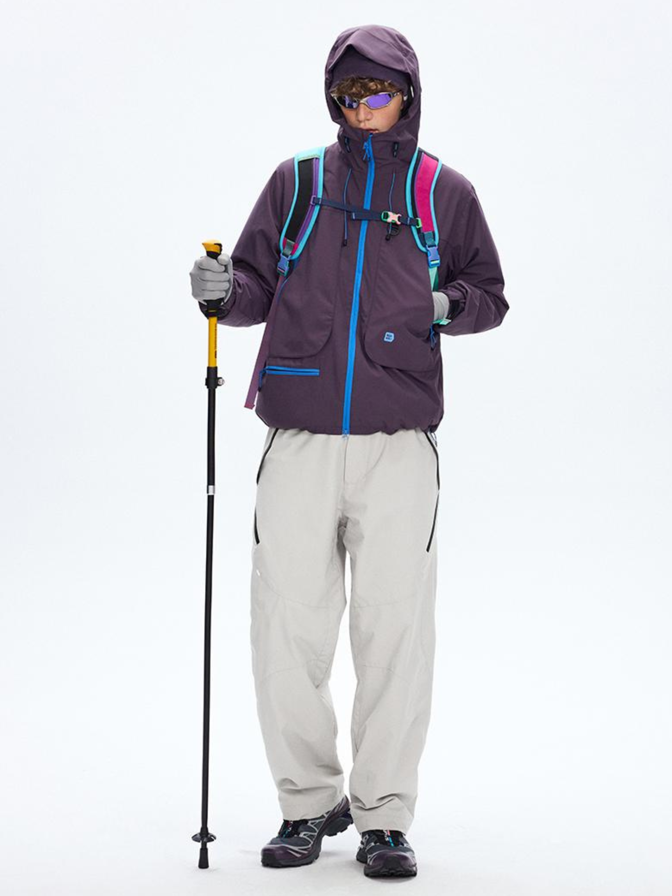 Emberpike - Color-Block Water-Repellent Adjustable Utility Jacket