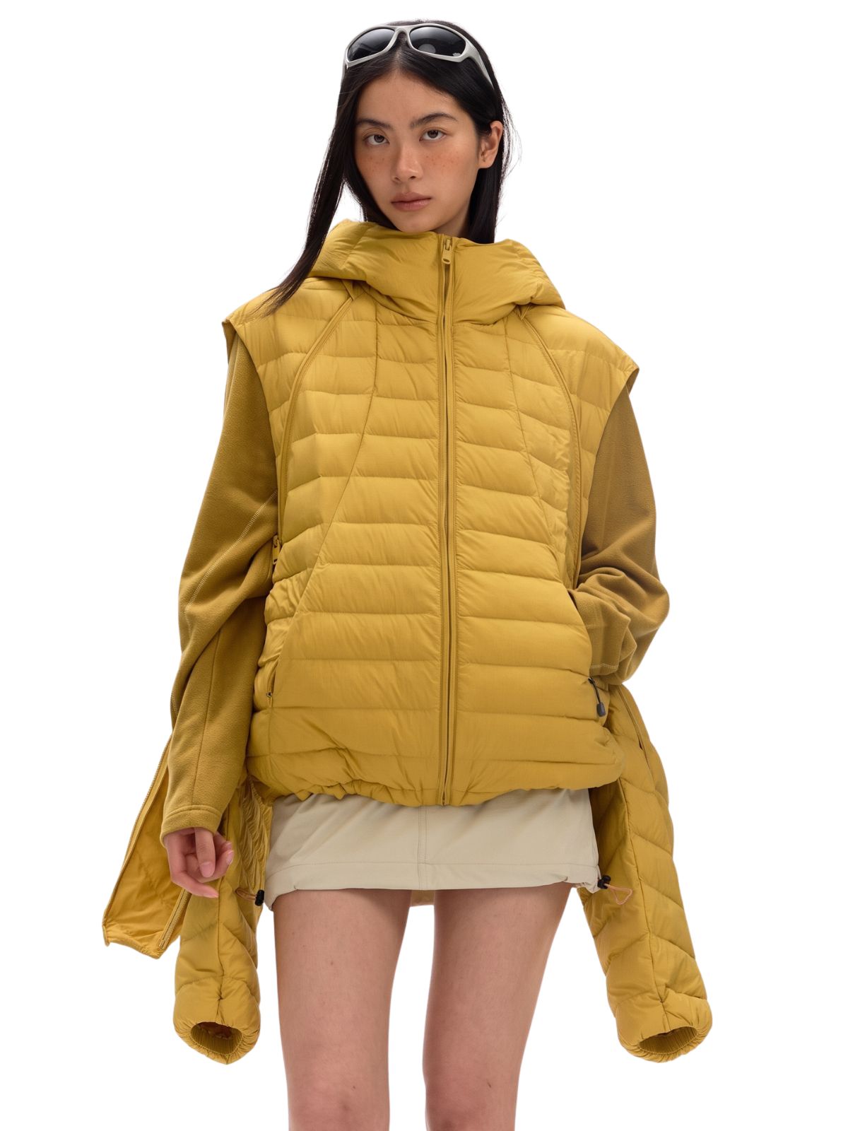 Icefault - Unisex 90% White Duck Down Detachable Vest Down Jacket