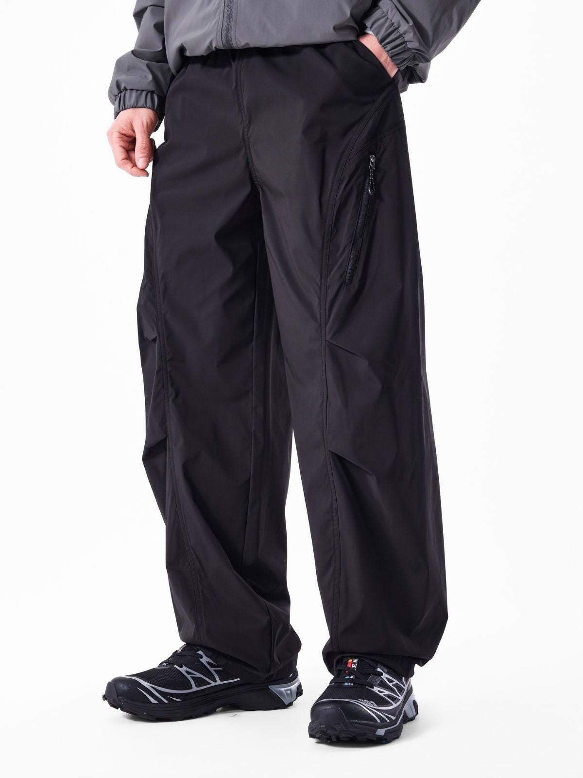 EchoWall - Water-Repellent Wind-Resistant Color-Block Paratrooper Pants