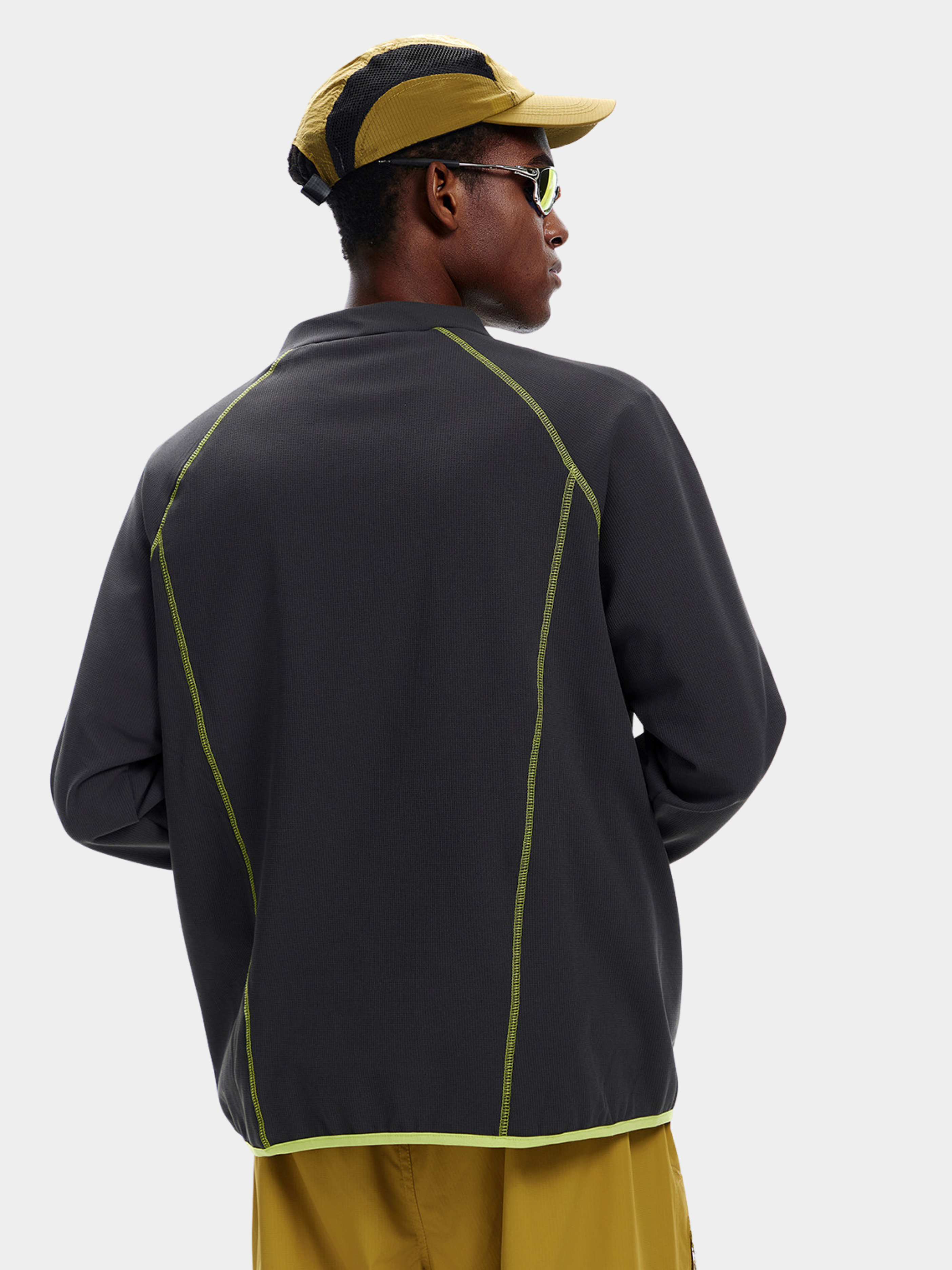 Forestway - Men's Quick-Dry Deconstructed Stitch Half-Zip Sweatshirt