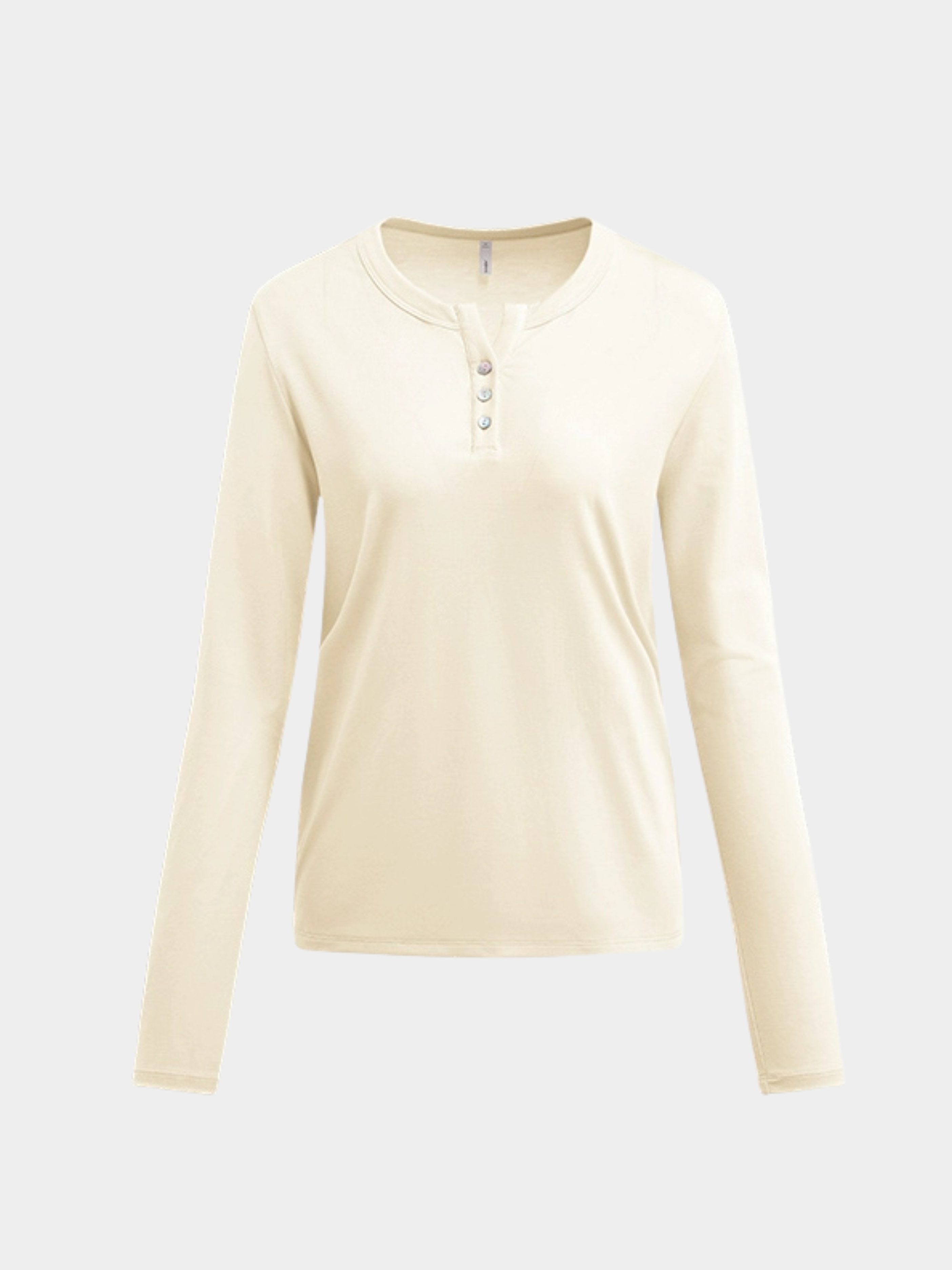 Ashford - Women's TENCEL™ Henley Neck Slim-Fit Long Sleeve Tee