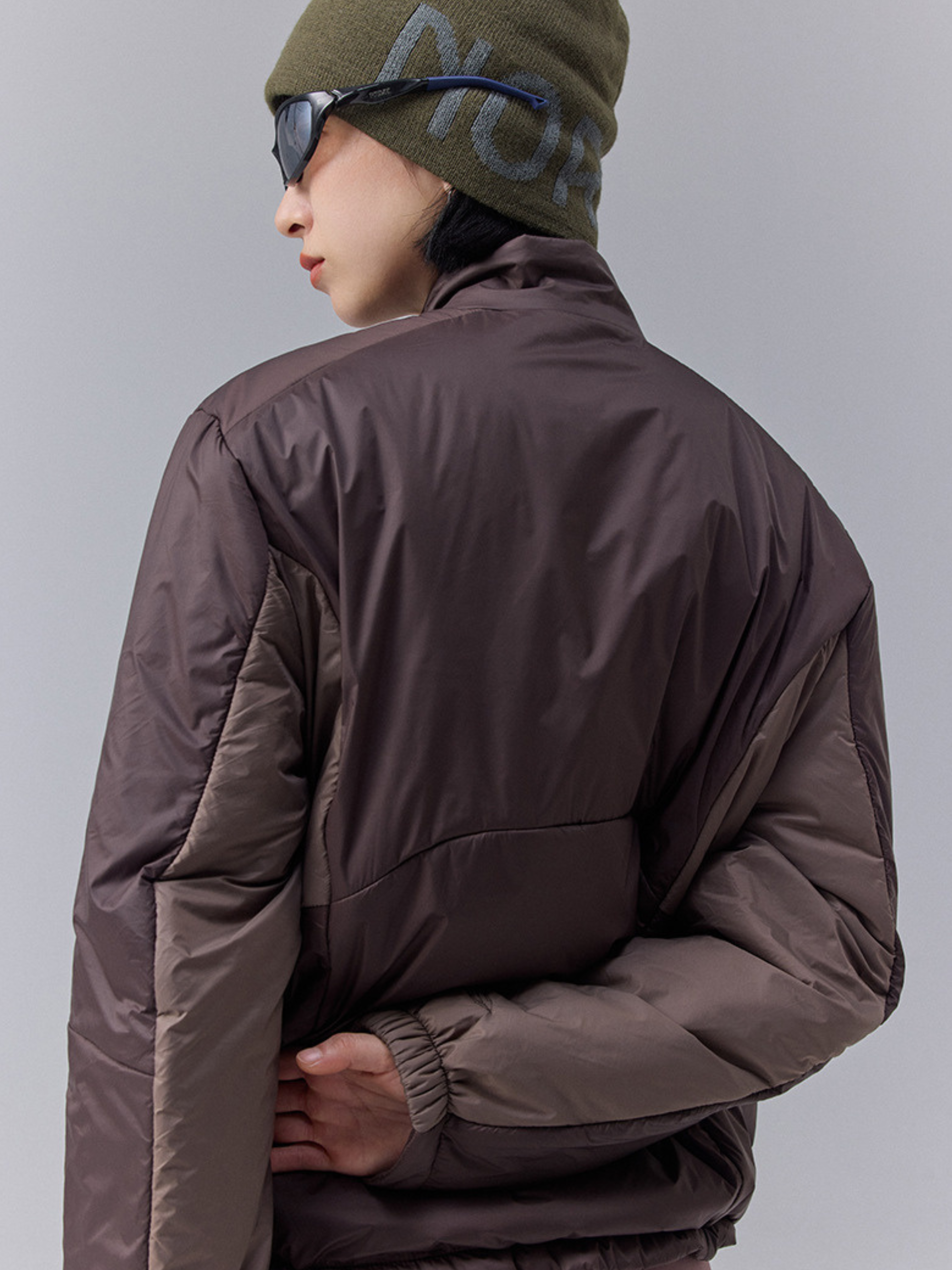 DryBench - Unisex Spliced Collar Outdoor Down Jacket
