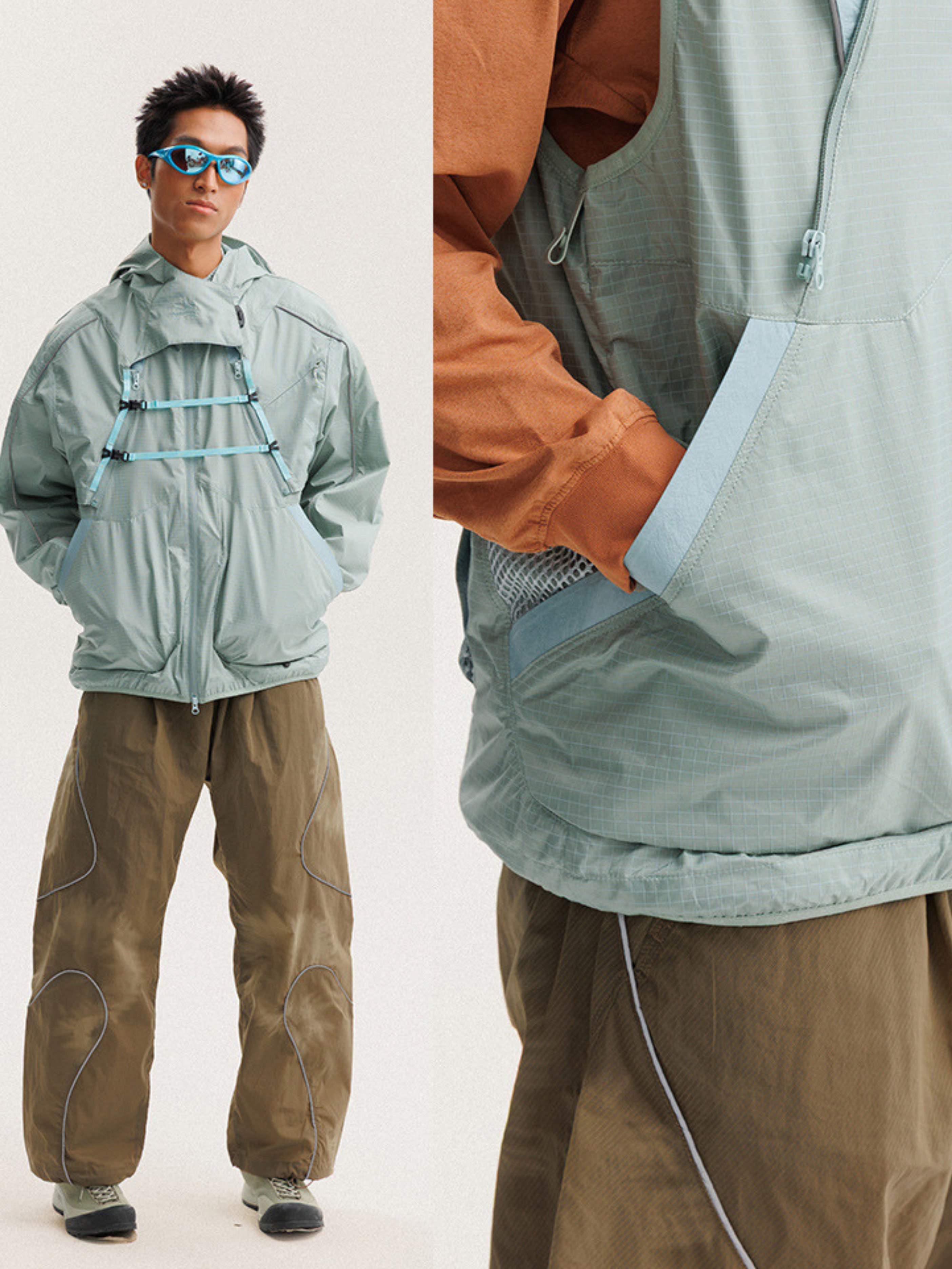 GT ONE - Unisex Water-Repellent Detachable Shell Jacket