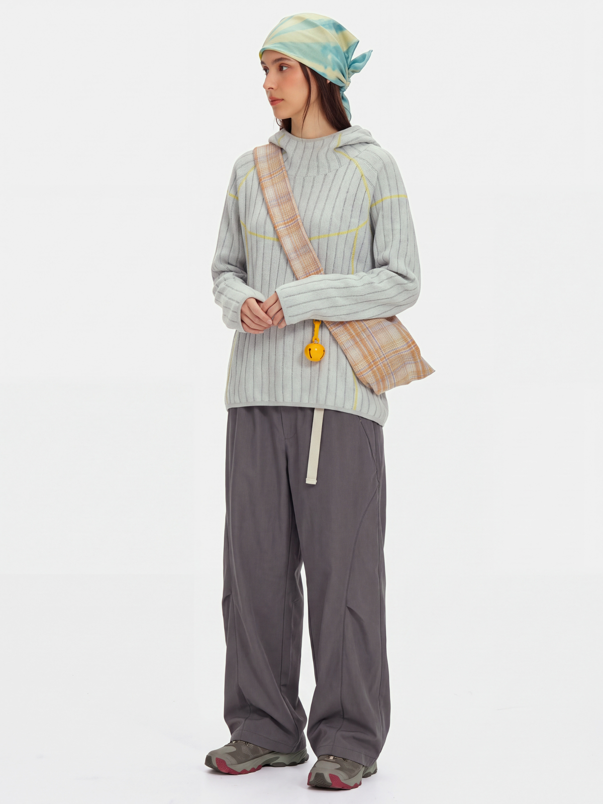 FlipMist - Stretch Elastic-Waist Straight-Leg Utility Pants