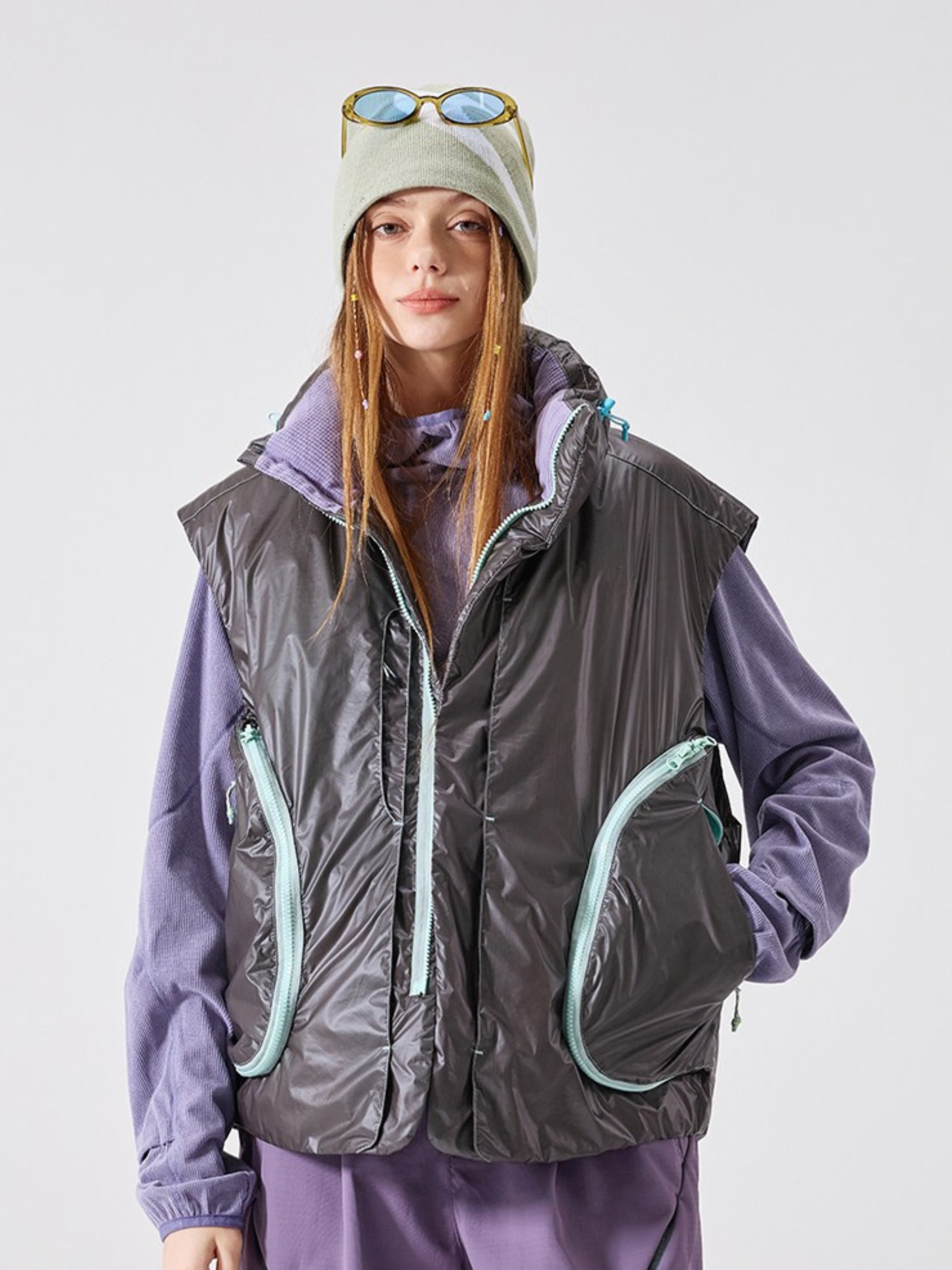 DryWrap - Unisex ColorShift Thermal 90% White Duck Down Vest