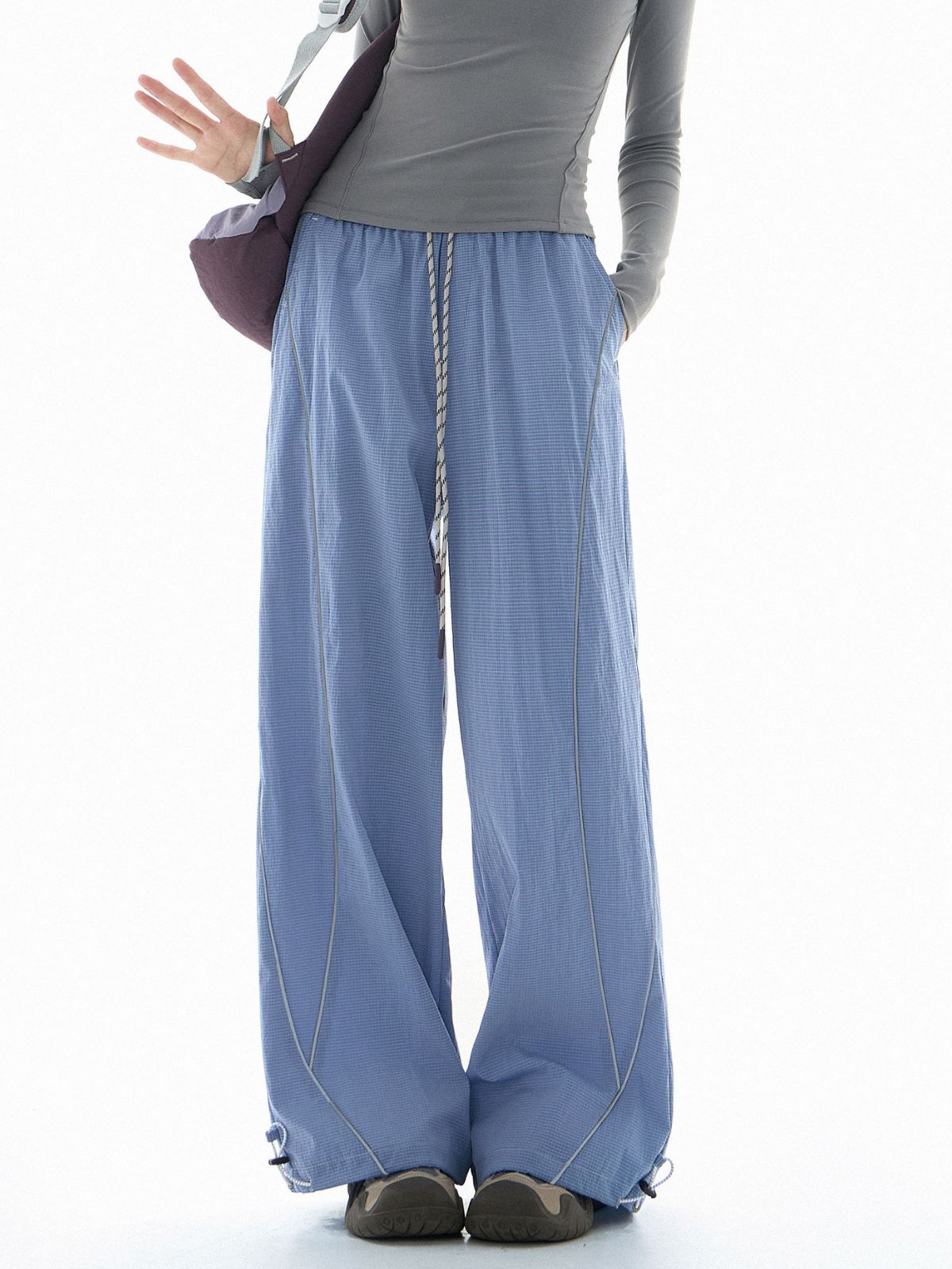 Shadetrek - Unisex Lightweight & Reflective Color-Block Wide-Leg Pants